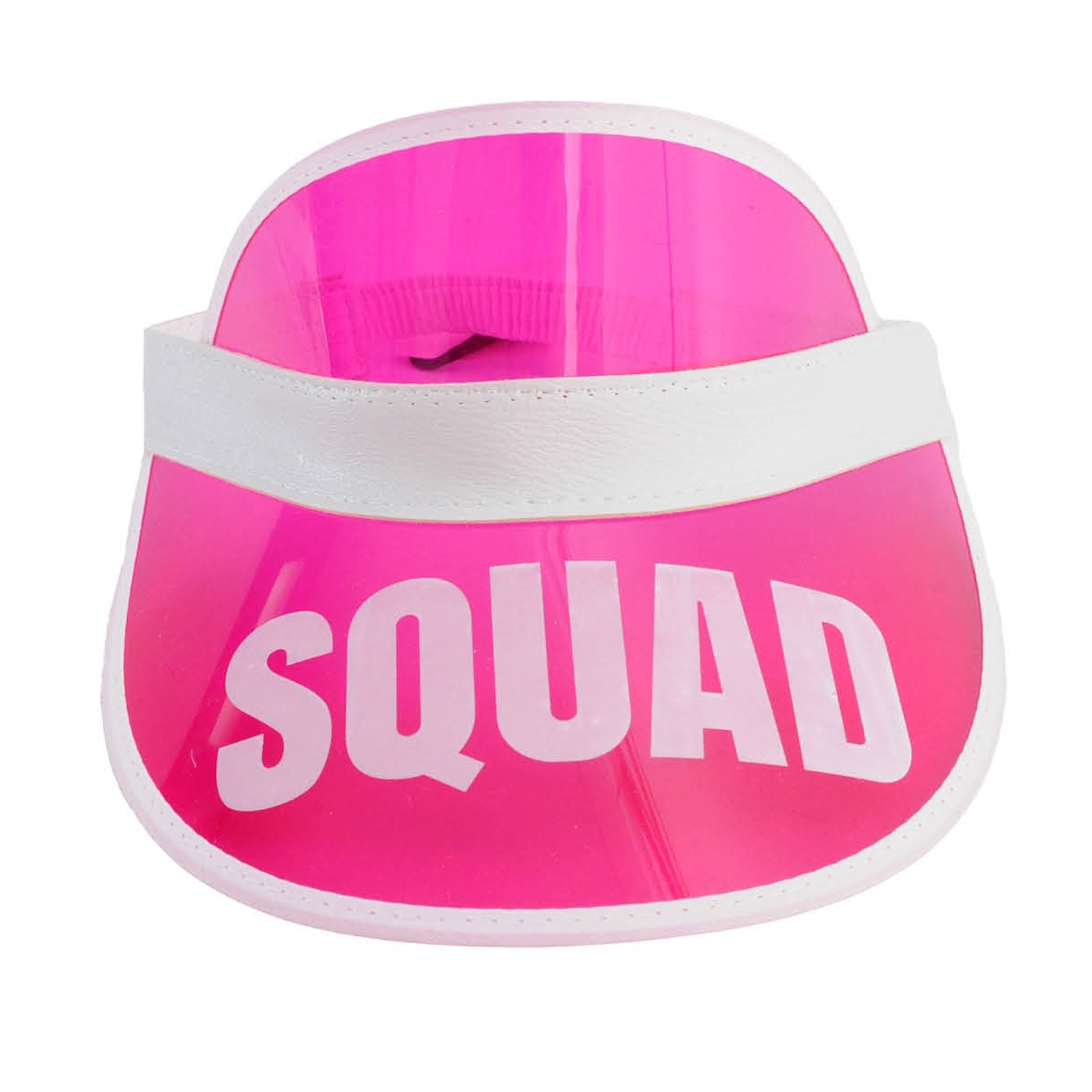 Squad Hot Pink and White Rim Visor