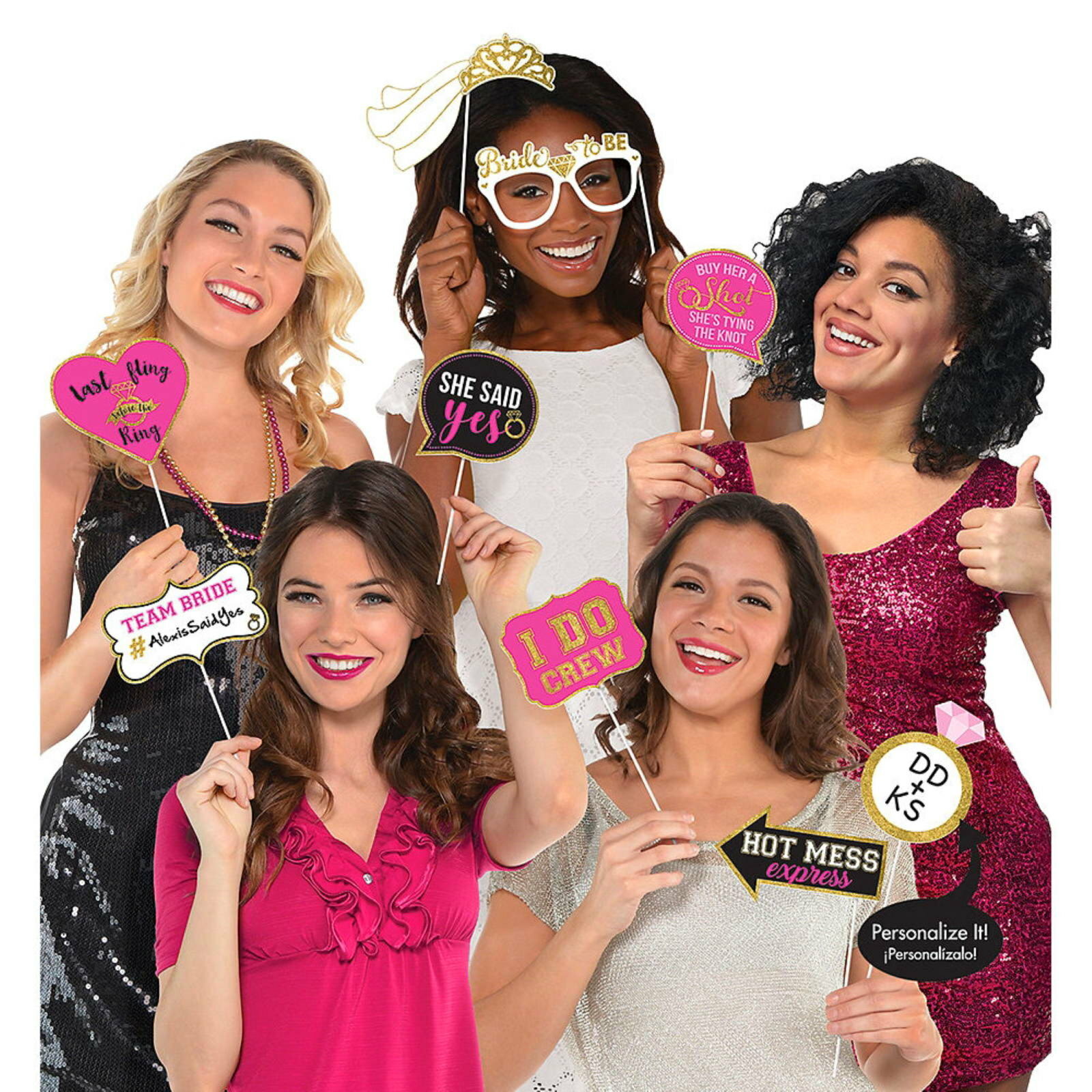 Bachelorette Party Photo Booth Props