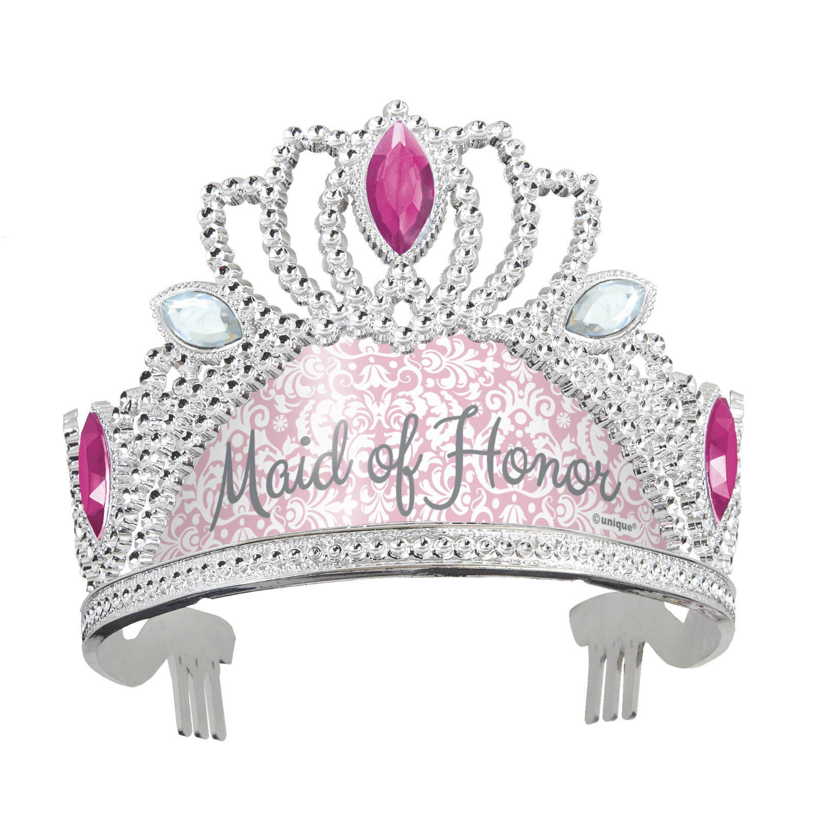 Maid of Honour Plastic Jewelled Tiara
