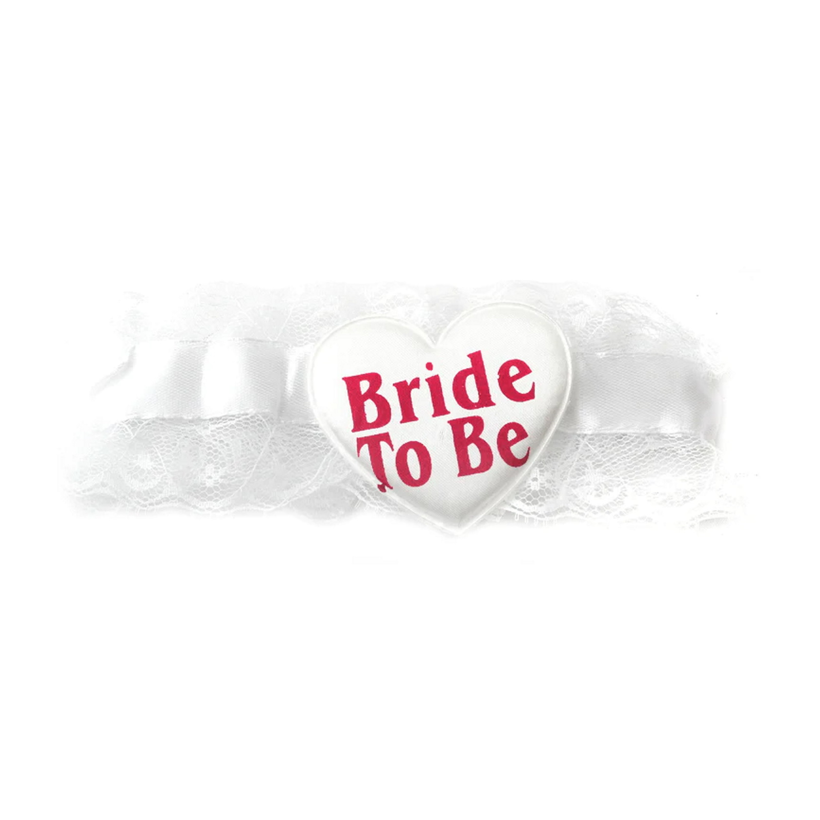 Bride to Be White Lace Garter