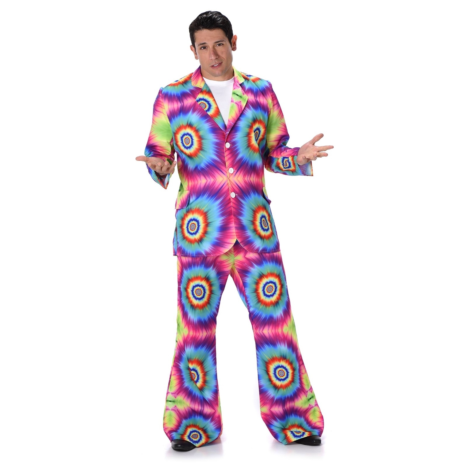 Tie Dye Suit Mens Costume Medium