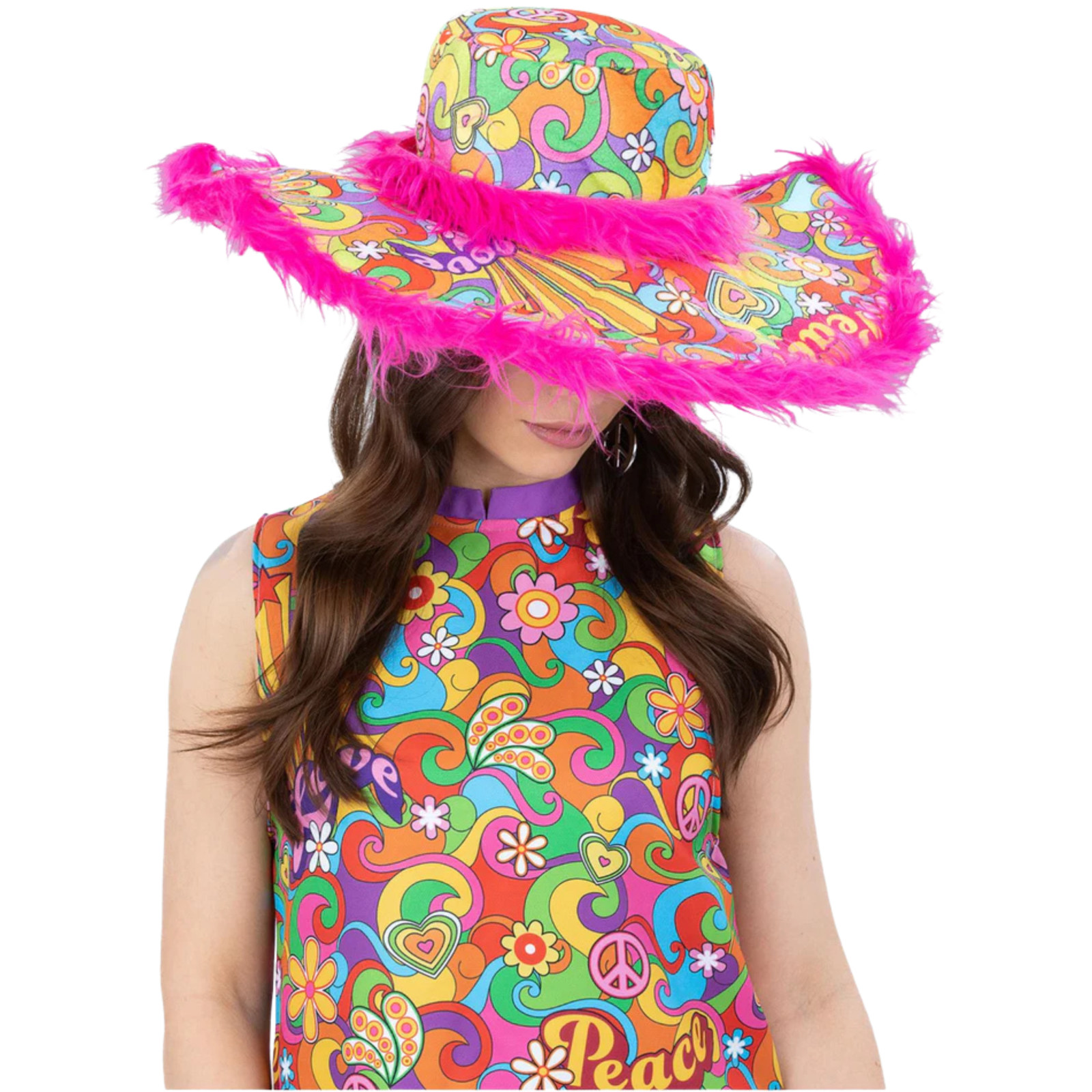 Summer of Love 60s Hippie Sun Hat