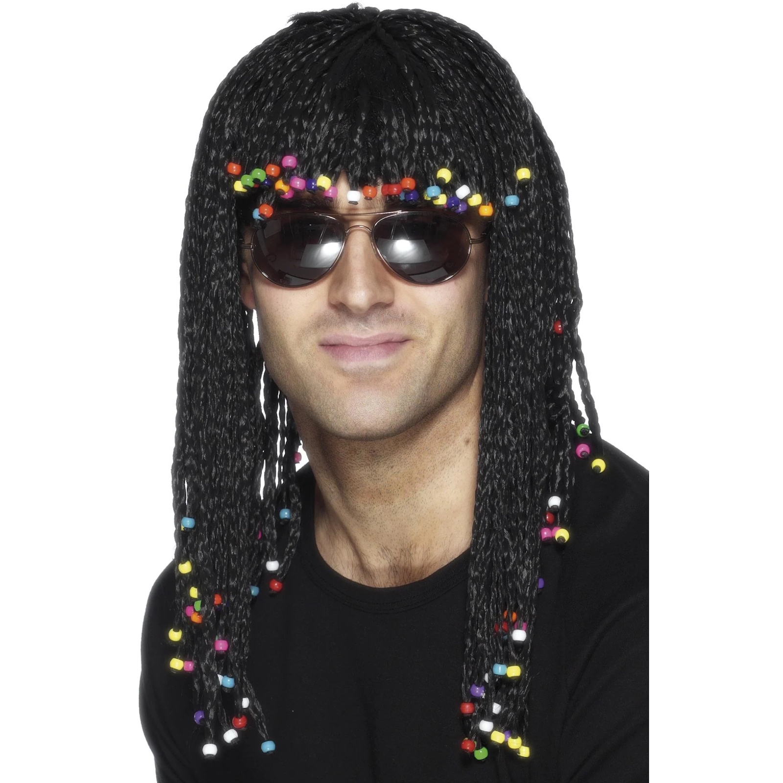 Adult Long Black Braided Wig