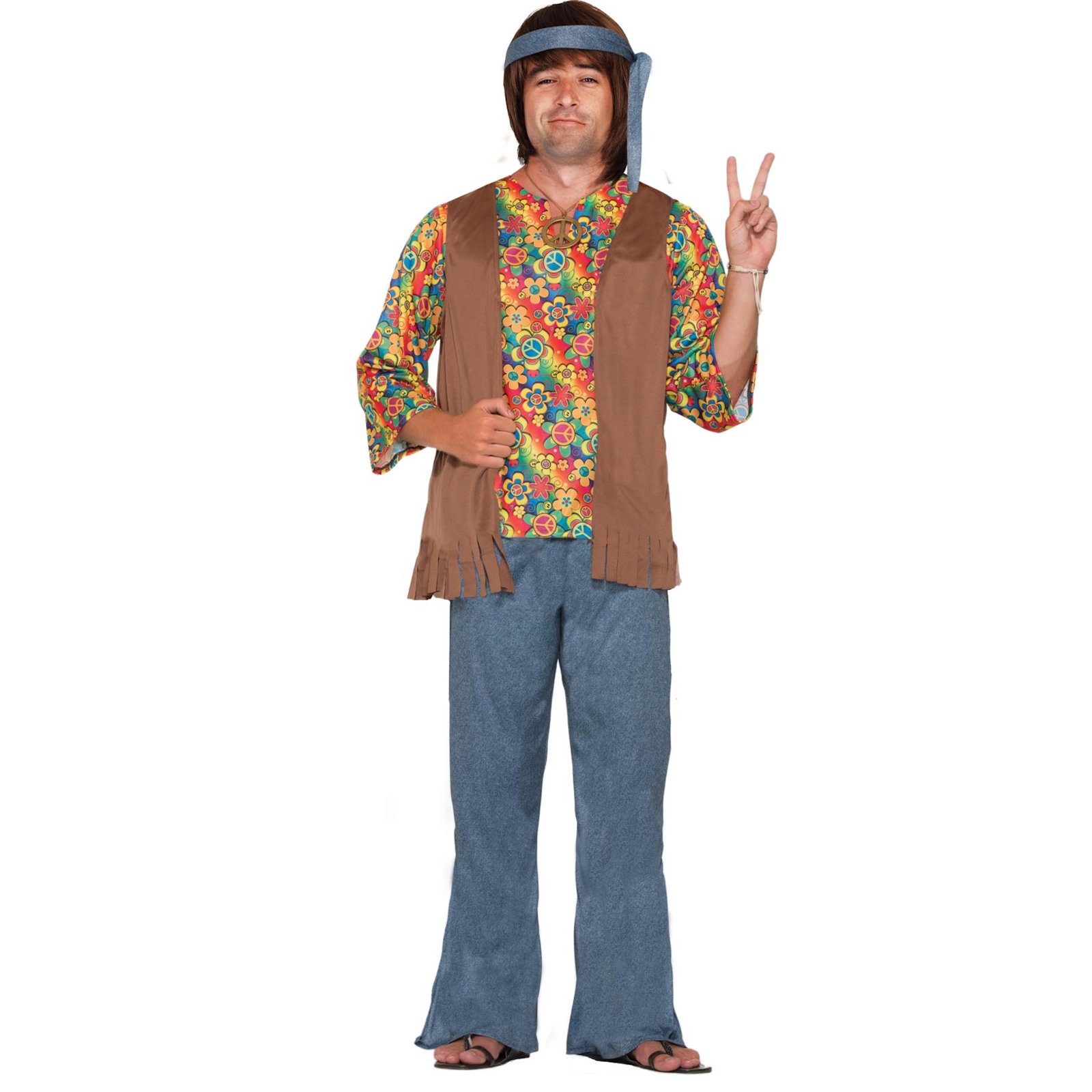 60s Hippie Dude Adult Costume 