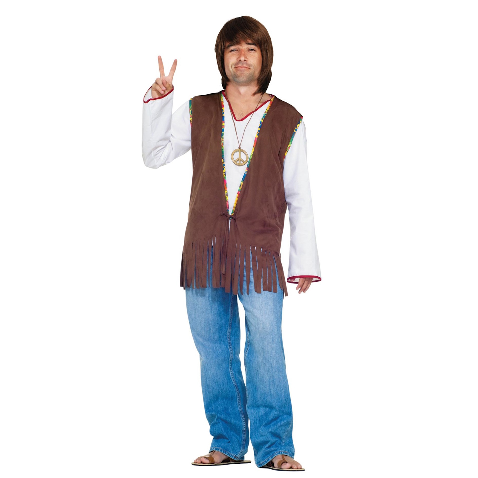 1960's Fringed Hippie Vest Costume 