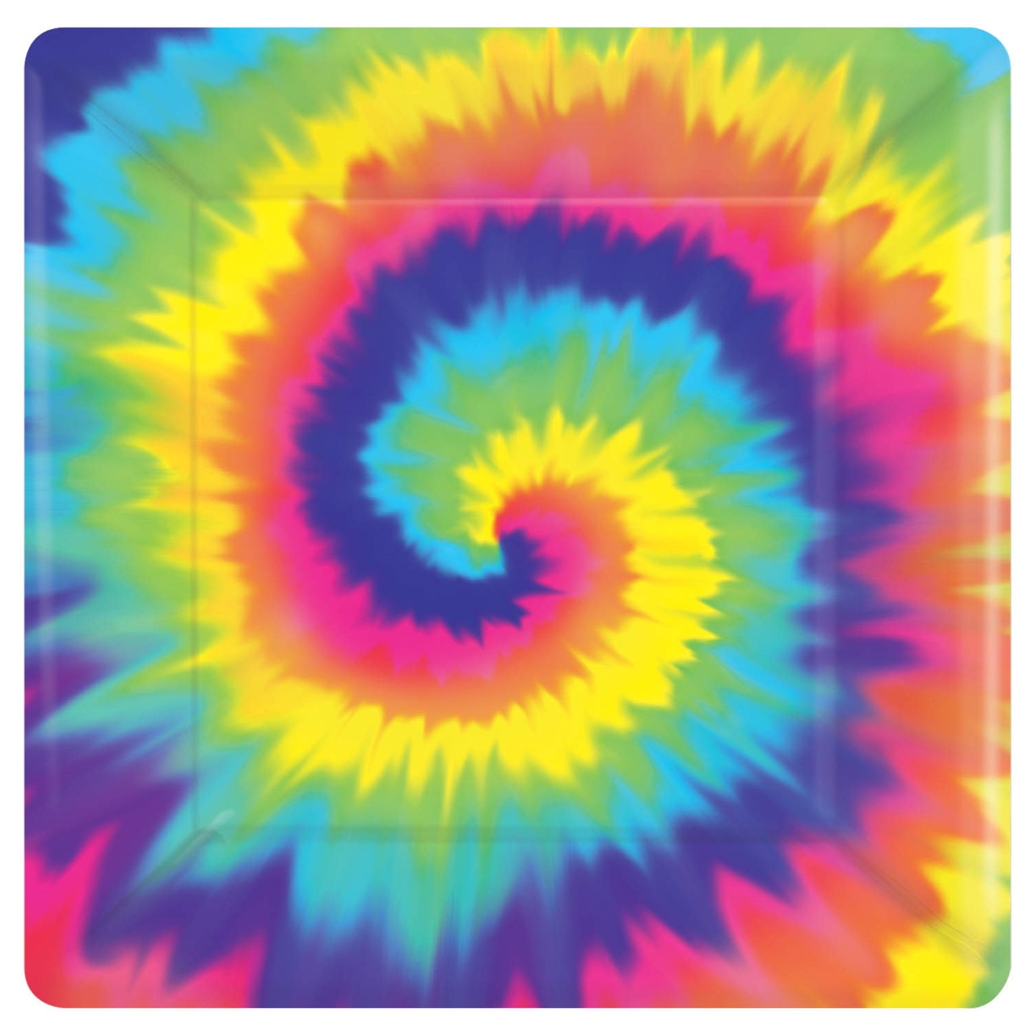 Feeling Groovy Large Paper Plates (Pack of 8)