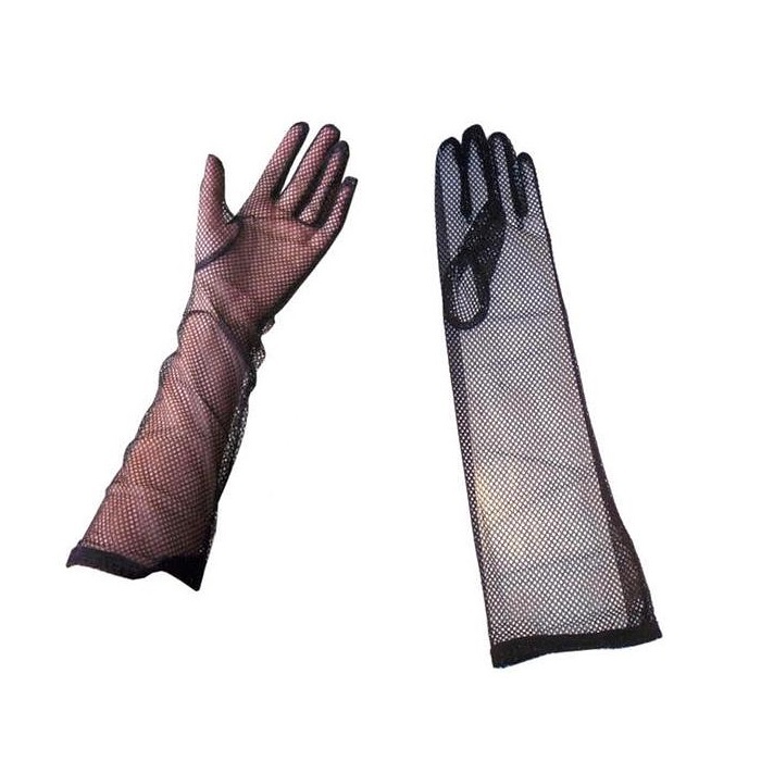 Black Fishnet Gloves