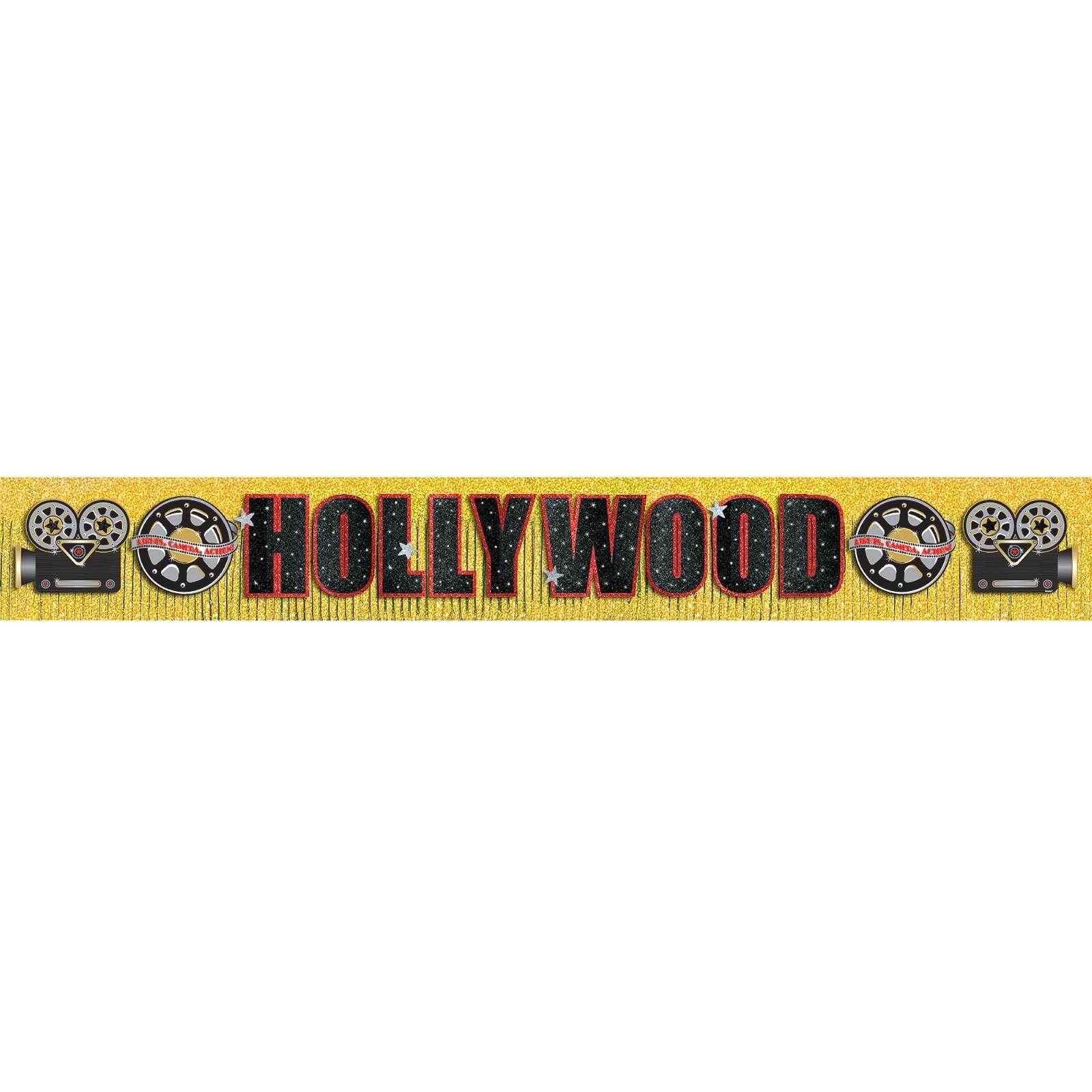 Hollywood Gold Foil Fringe Banner