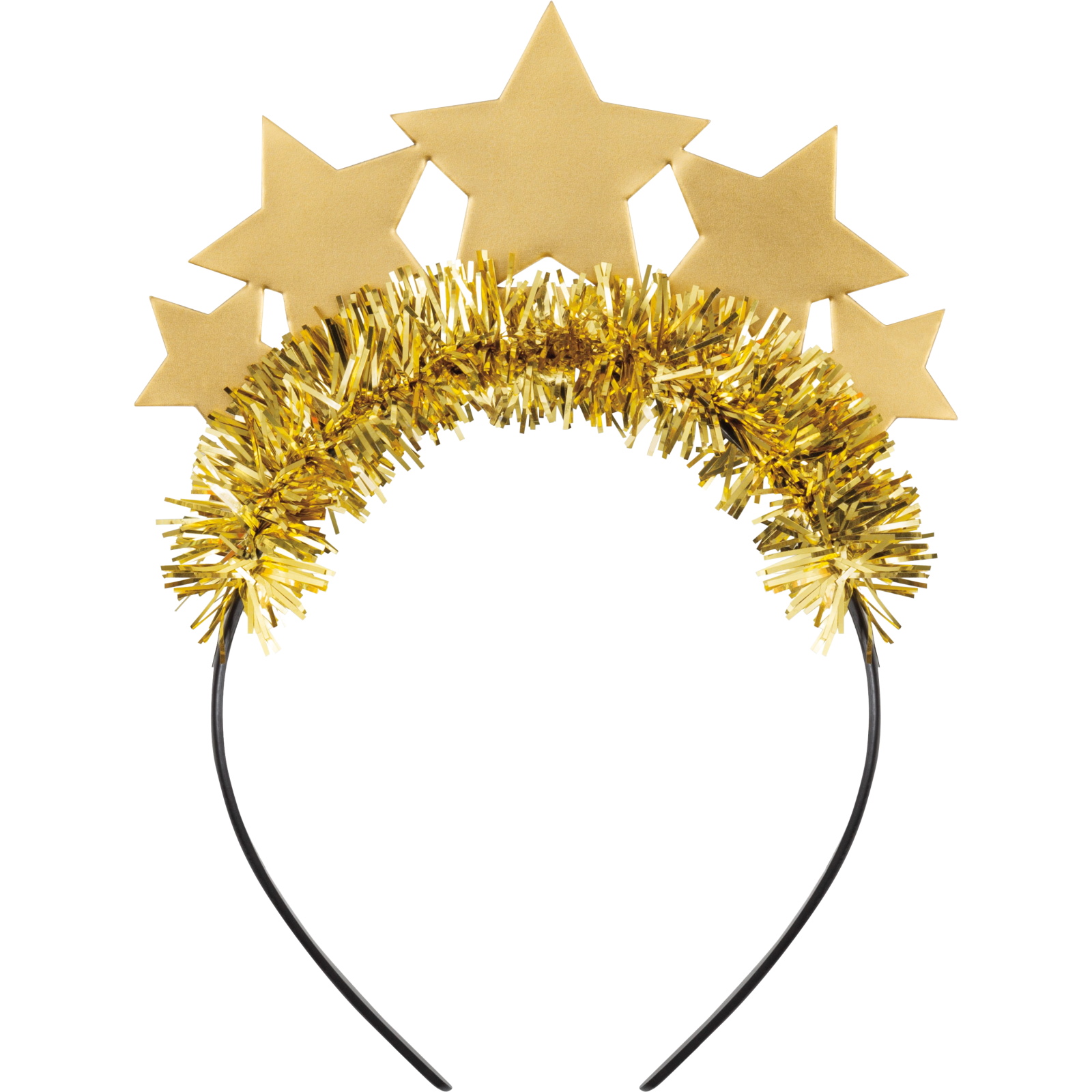 Gold Star Tinsel Headband