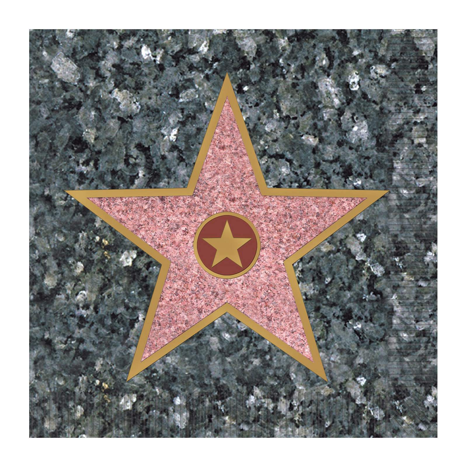 Walk of Fame Star Small Napkins / Serviettes (Pack of 16)