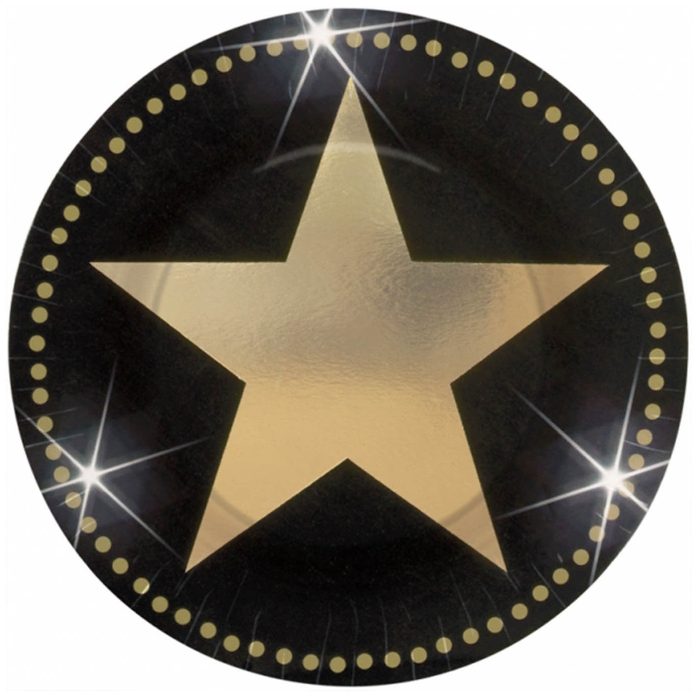 Hollywood Star Small Paper Plates (Pack of 8)