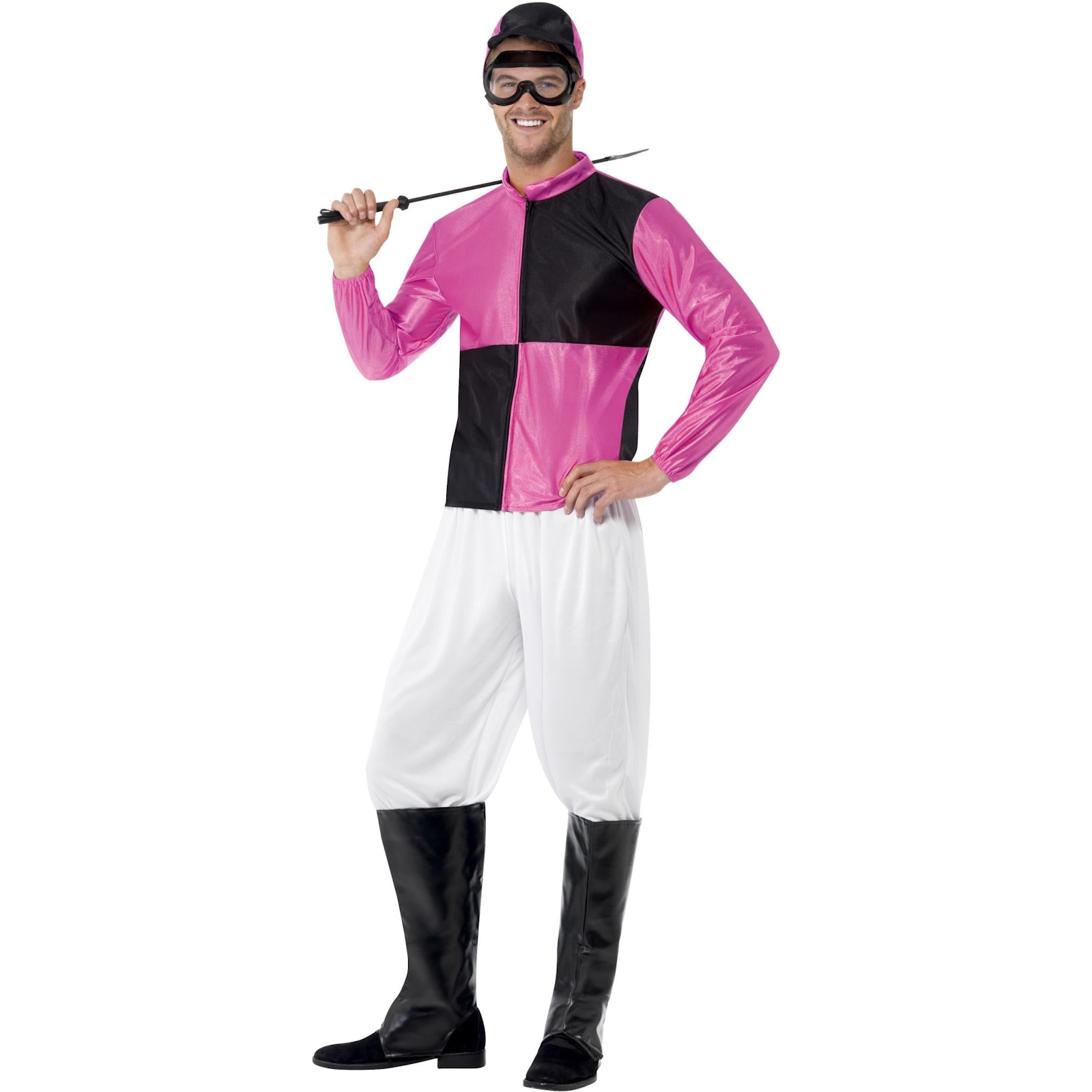 Pink and Black Jockey Adult Costume