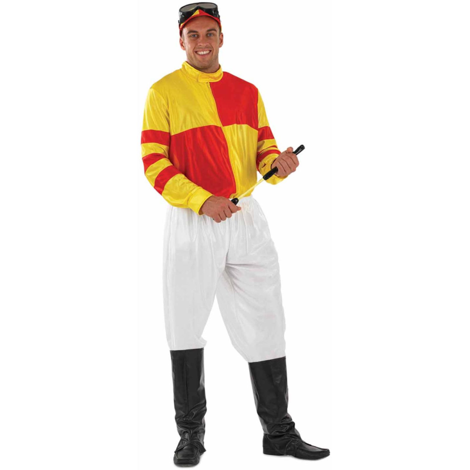 Red and Yellow Jockey Men's Costume 