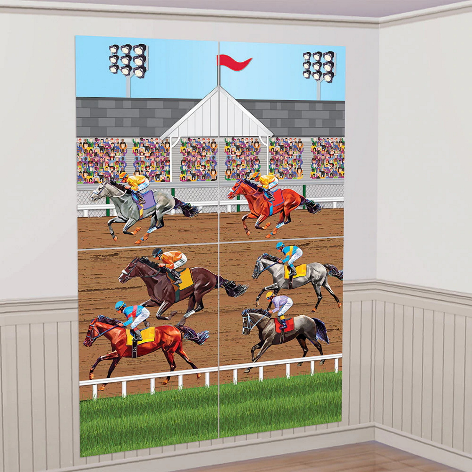 Derby Day Horse Racing Wall Decorating Kit
