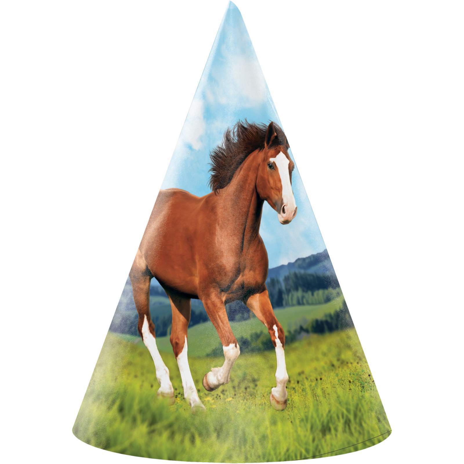 Horse and Pony Party Hats (Pack of 8)