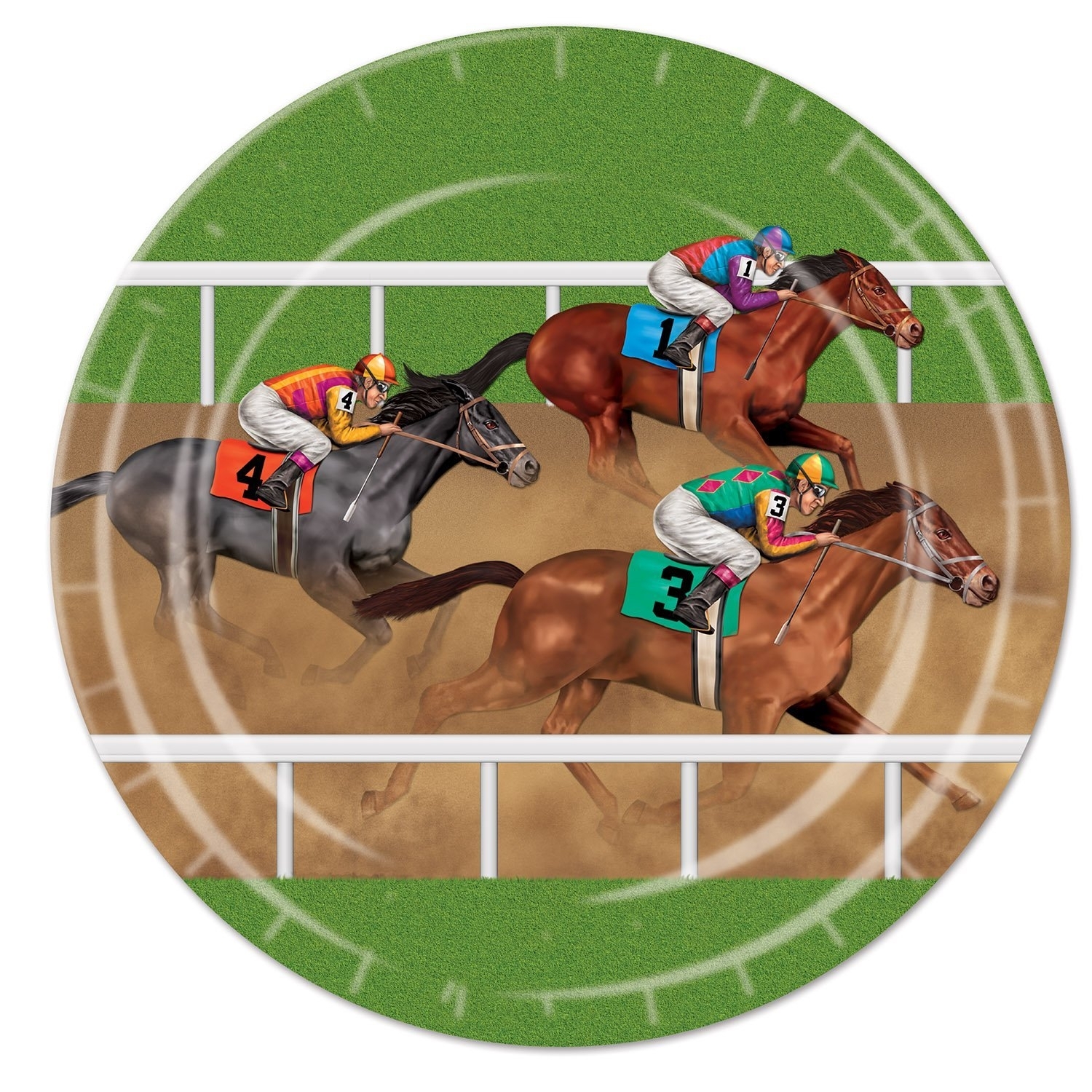 Horse Racing Large Paper Plates (Pack of 8)