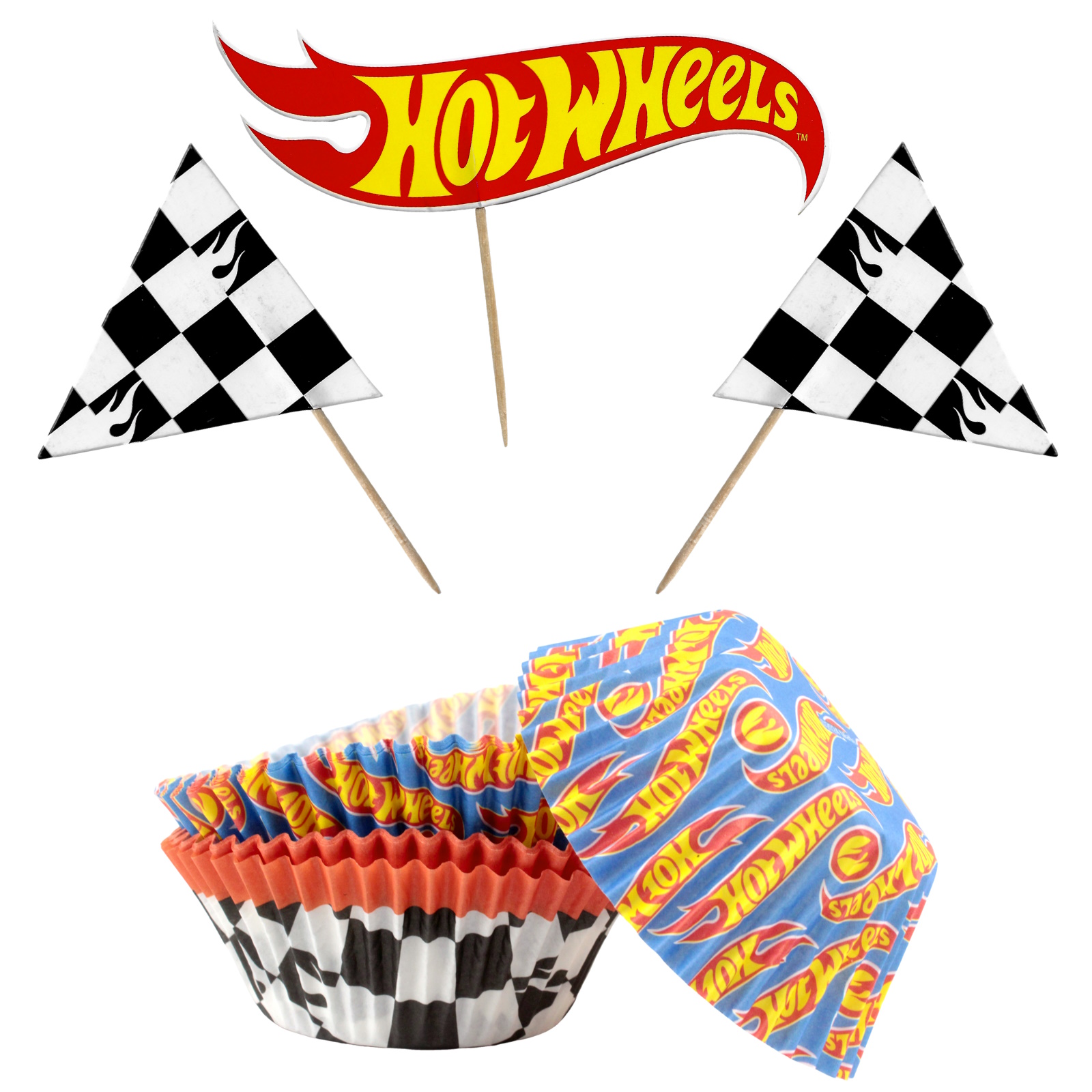 Hot Wheels Cupcake Decorating Kit (Pack of 24)