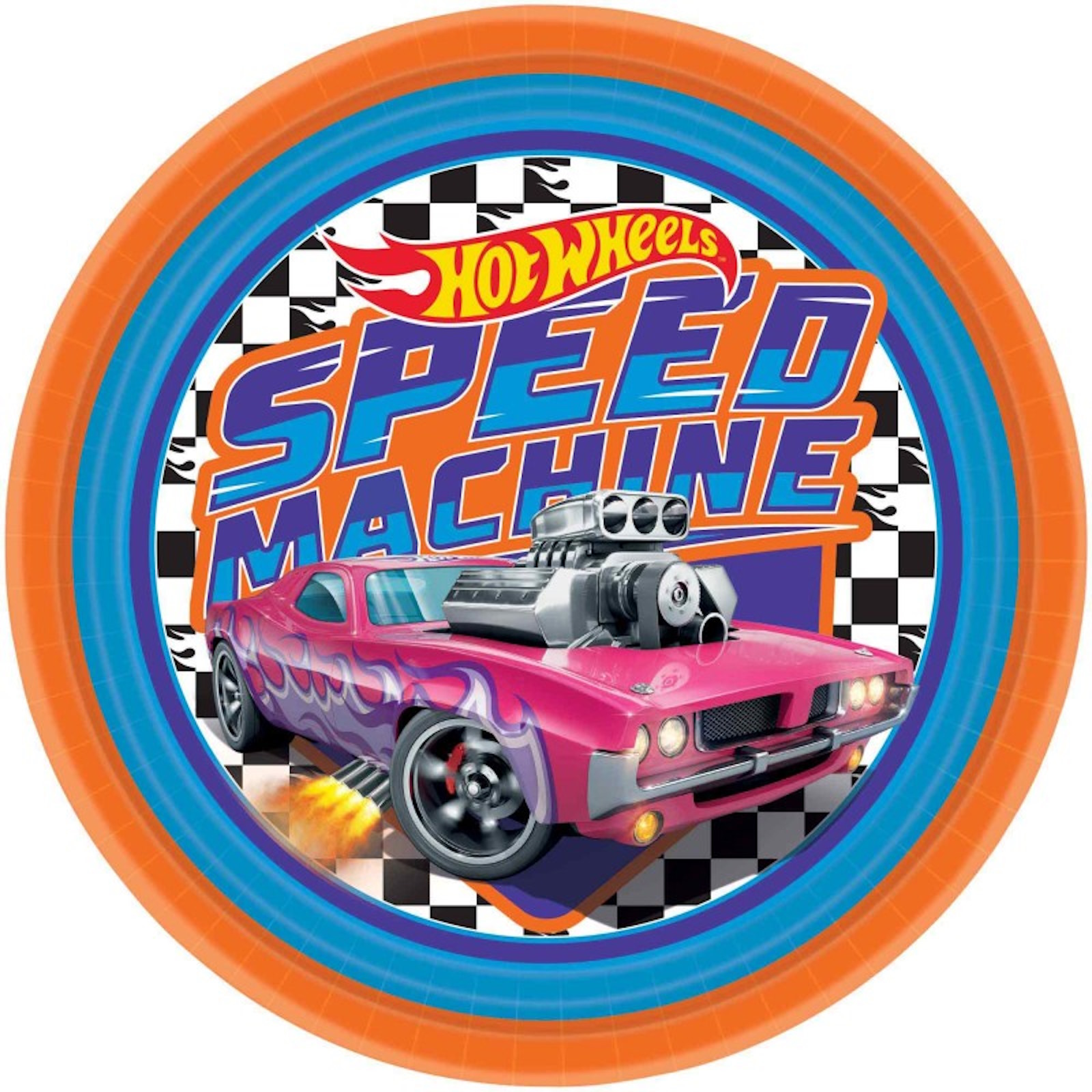 Hot Wheels Speed Machines Large Paper Plates NPC (Pack of 8)