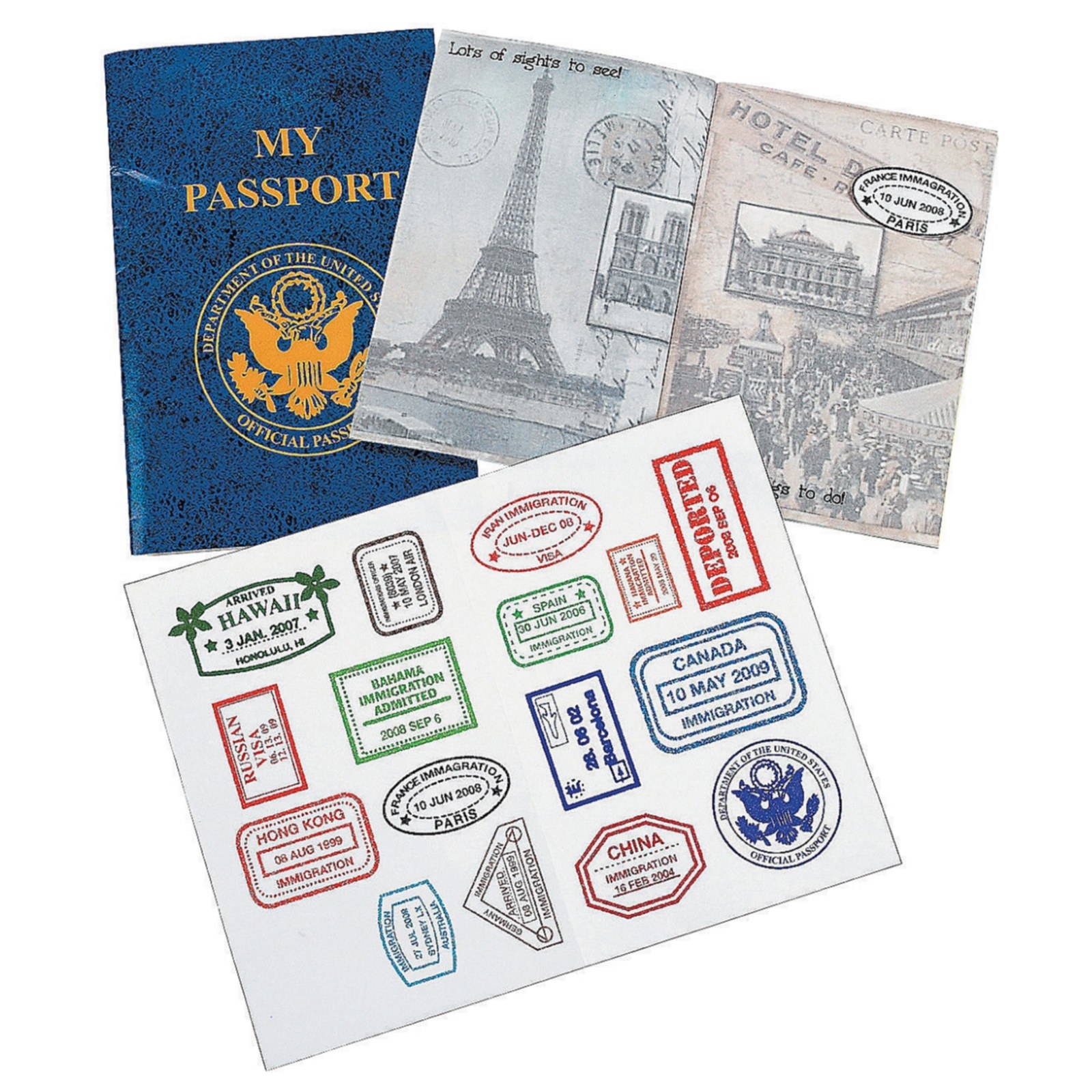 My Passport Sticker Books (Pack of 12)