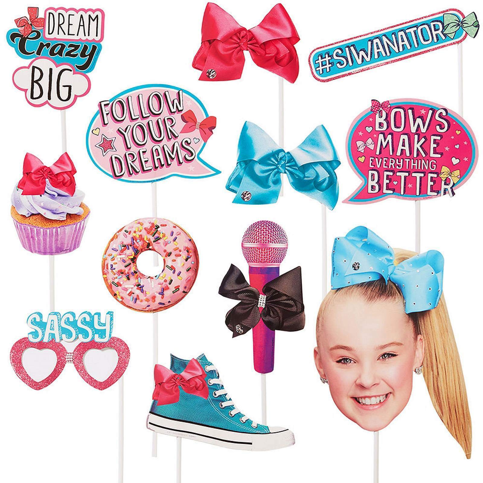 Jojo Siwa Photo Prop Set (Pack of 12)