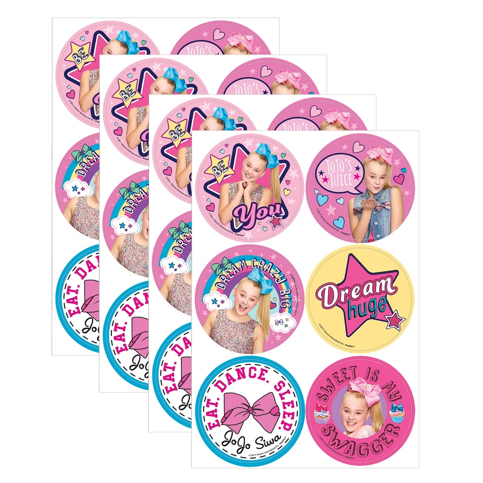 Jojo Siwa Stickers (4 Sheets)