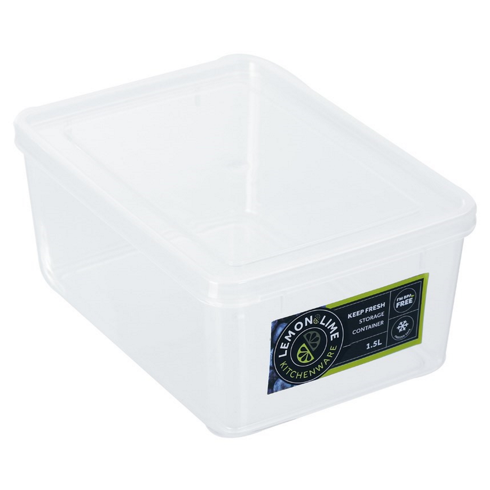 Keep Fresh Clear Stackable Plastic Food Container 1.5L