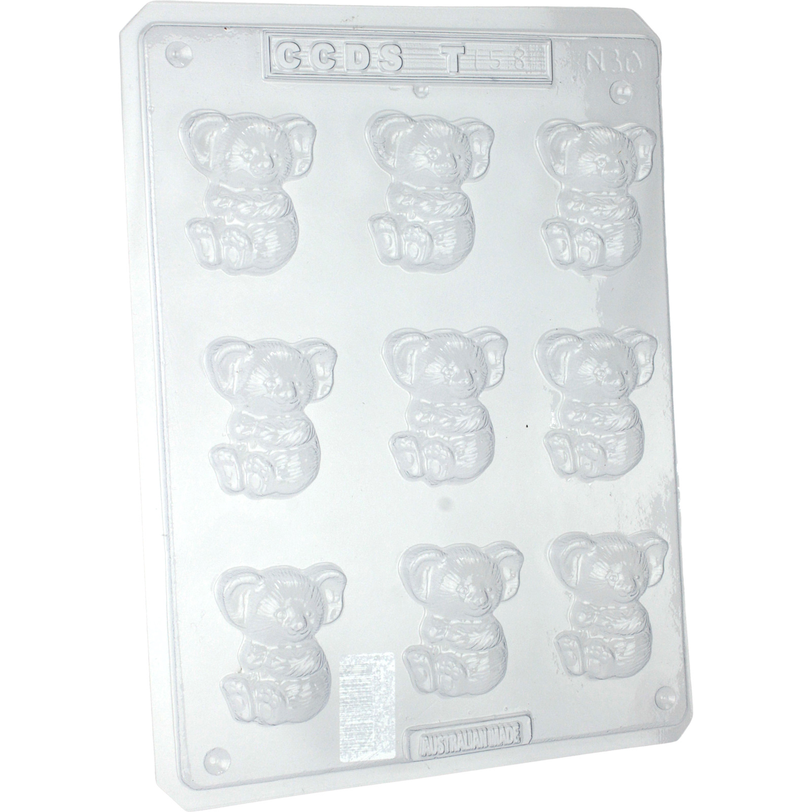 Koala Plastic Chocolate Moulds (1 Sheet)