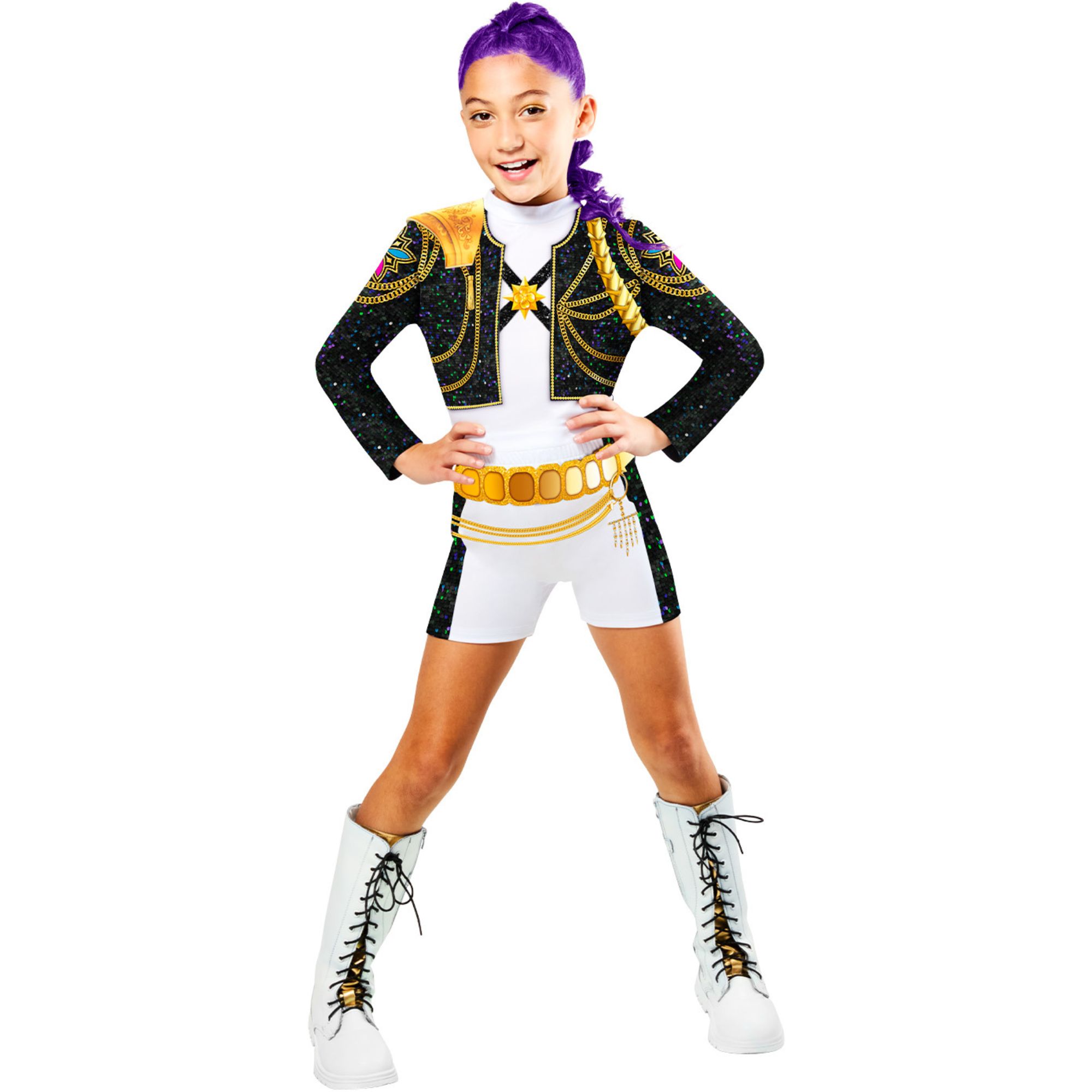 Girls K-Pop Demon Hunters Golden Rumi Costume 9-10 Years