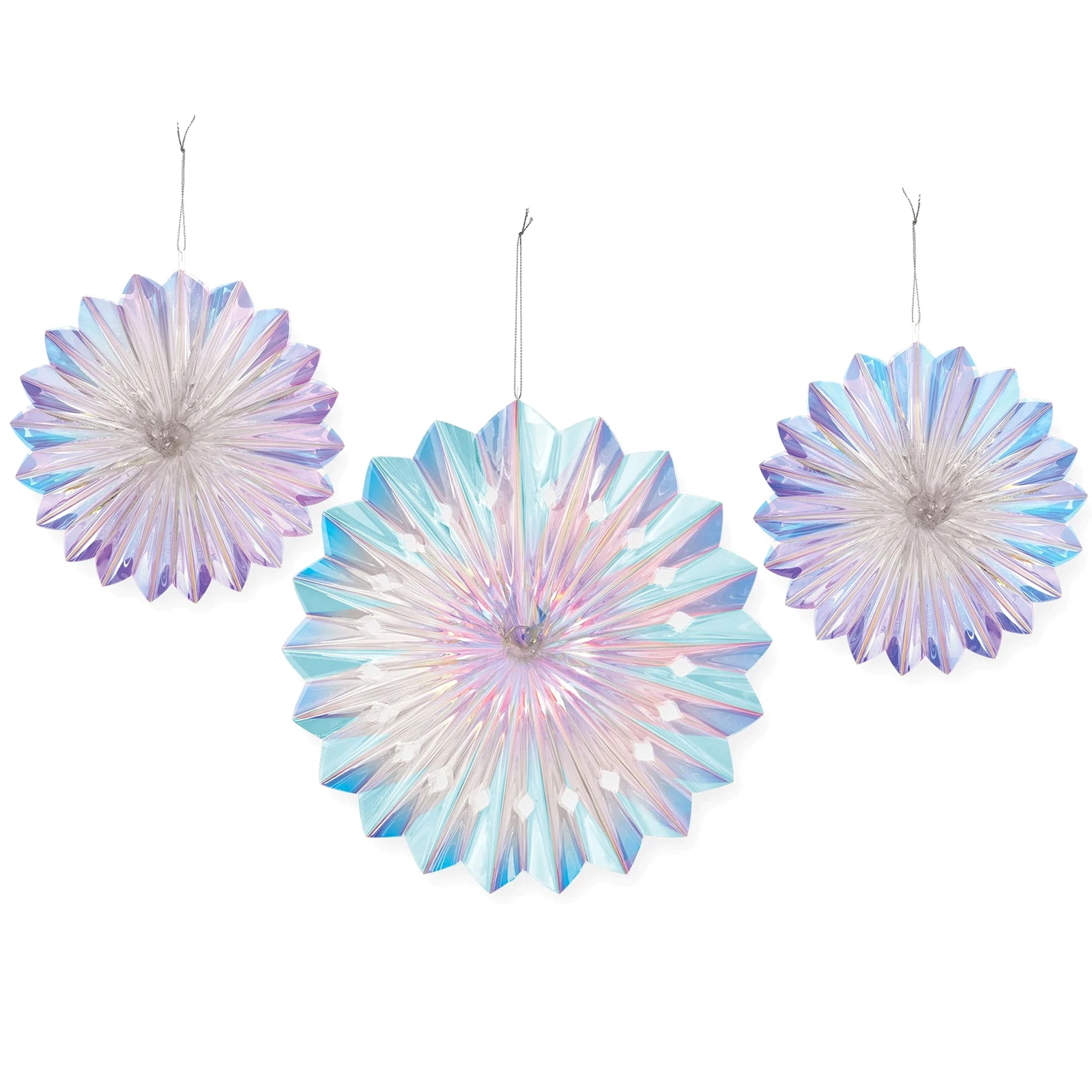 Luminous Birthday Fan Decorations (Pack of 3)
