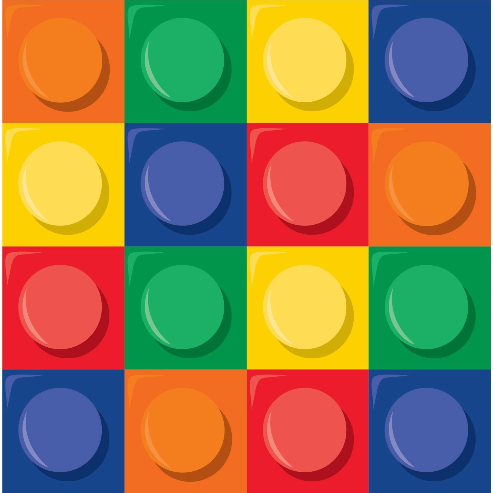 Block Party Large Napkins / Serviettes (Pack of 16)