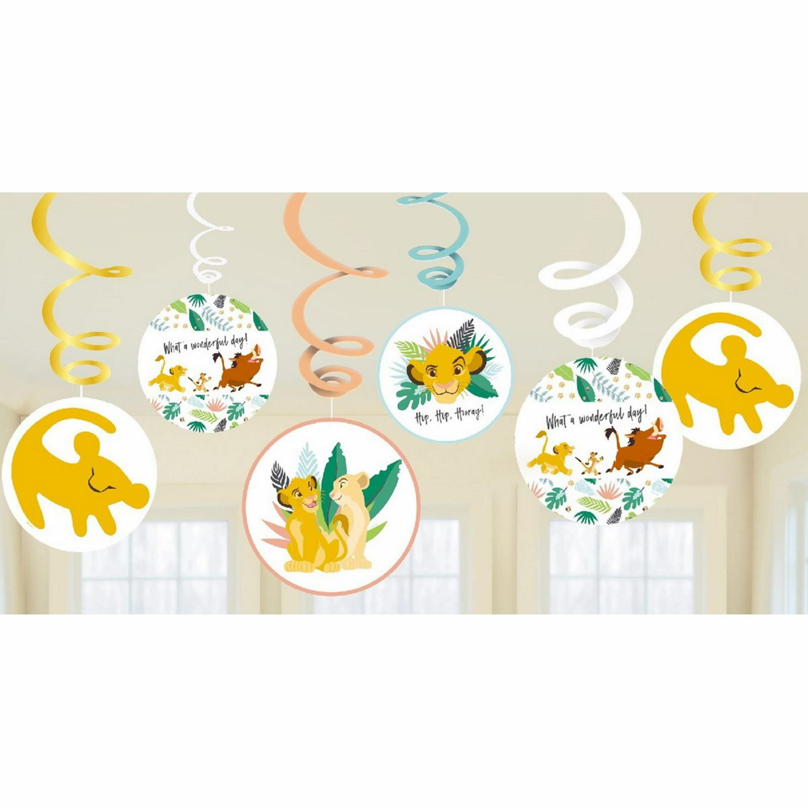 The Lion King Swirl Decorations (Pack of 12)