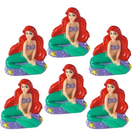 Ariel The Little Mermaid Party Toppers (Pack of 6)