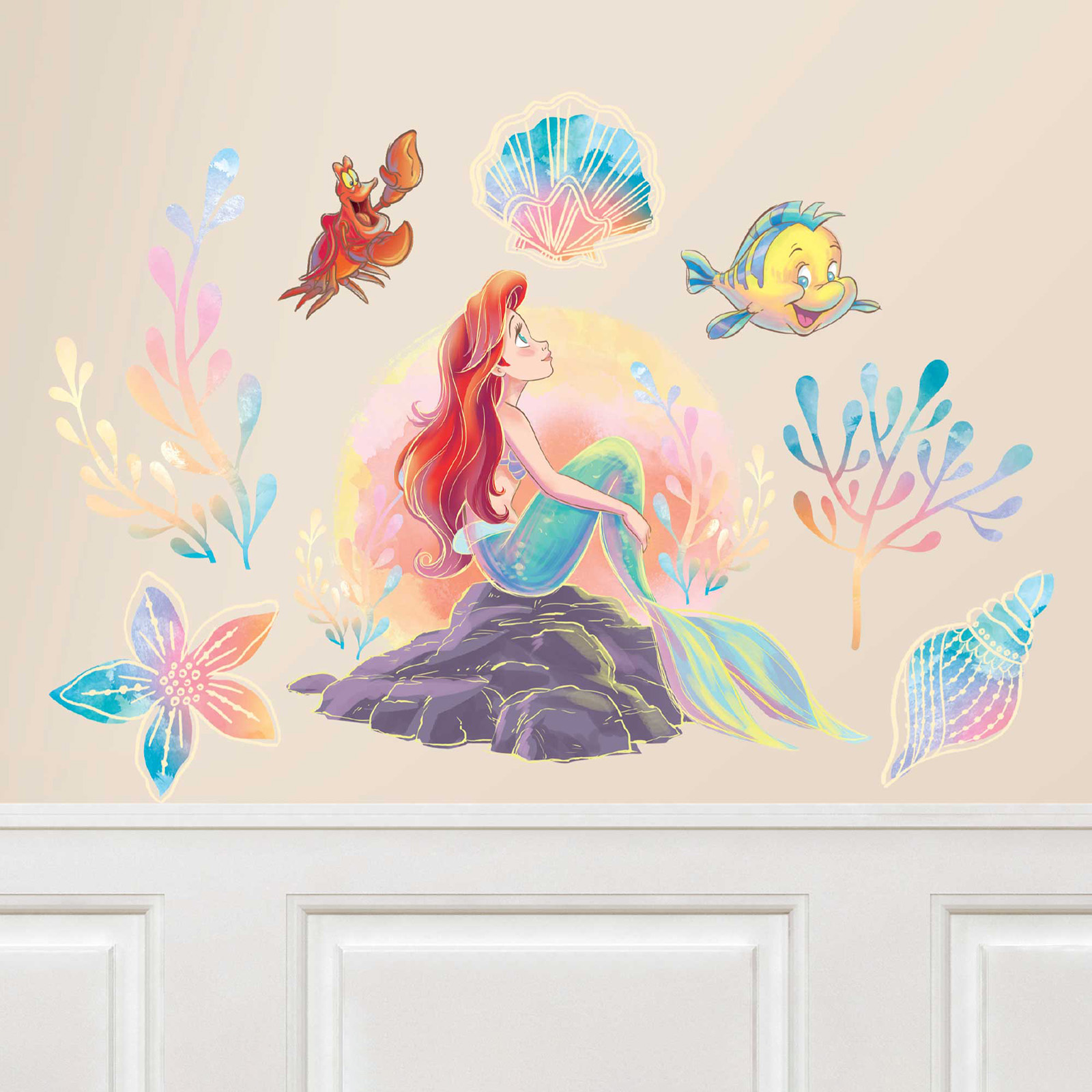 The Little Mermaid Cutout Wall Decorations (Pack of 8)