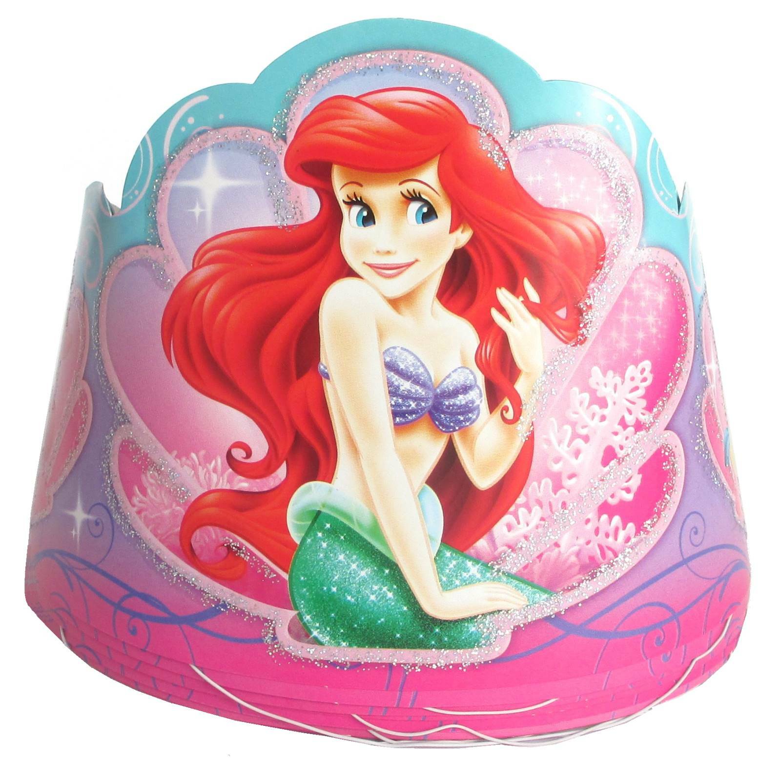 Ariel The Little Mermaid Sparkle Tiaras (Pack of 8)