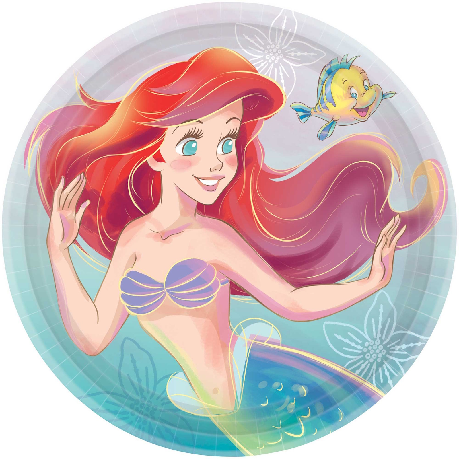 The Little Mermaid Large Paper Plates (Pack of 8) 