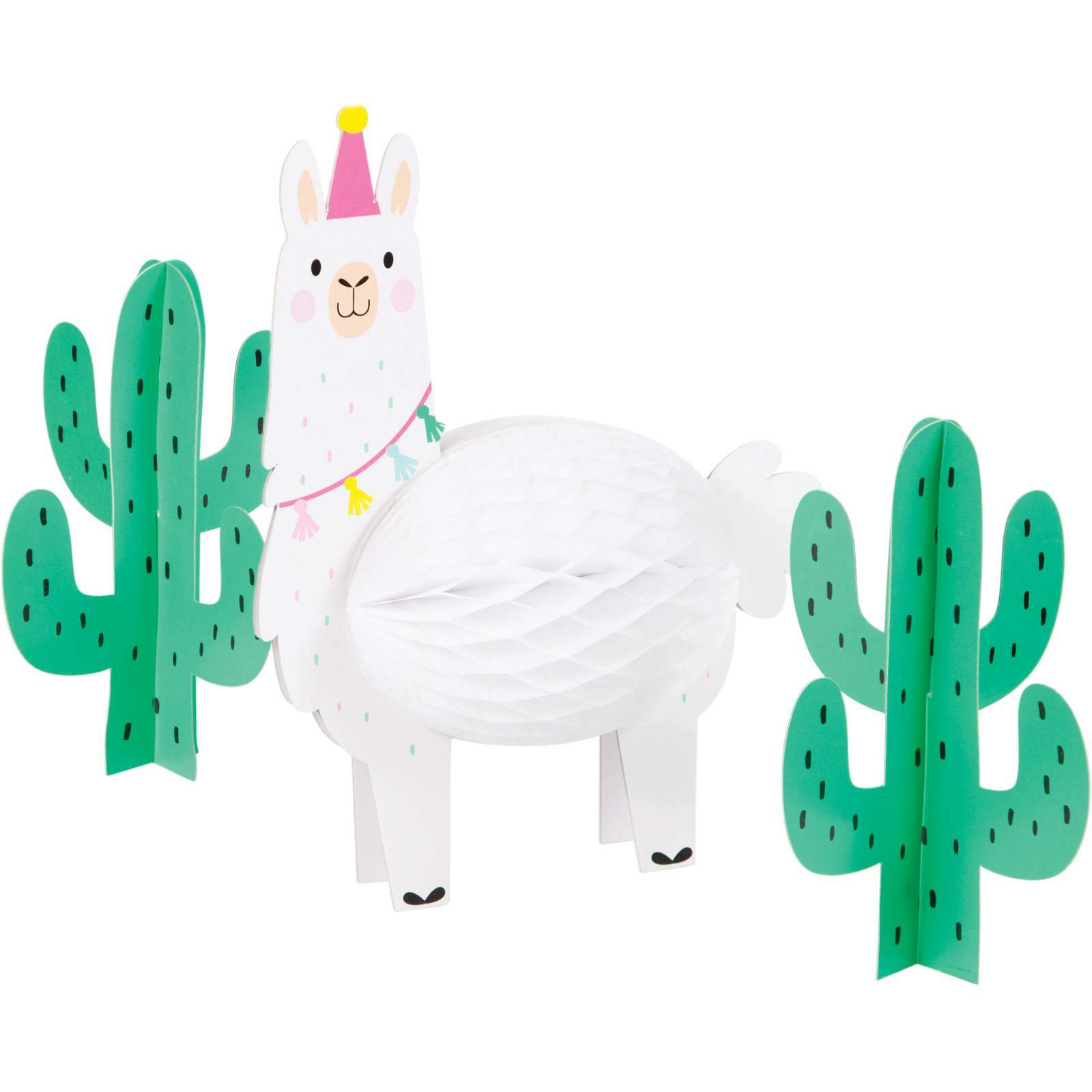 Llama Party Honeycomb Table Centrepieces