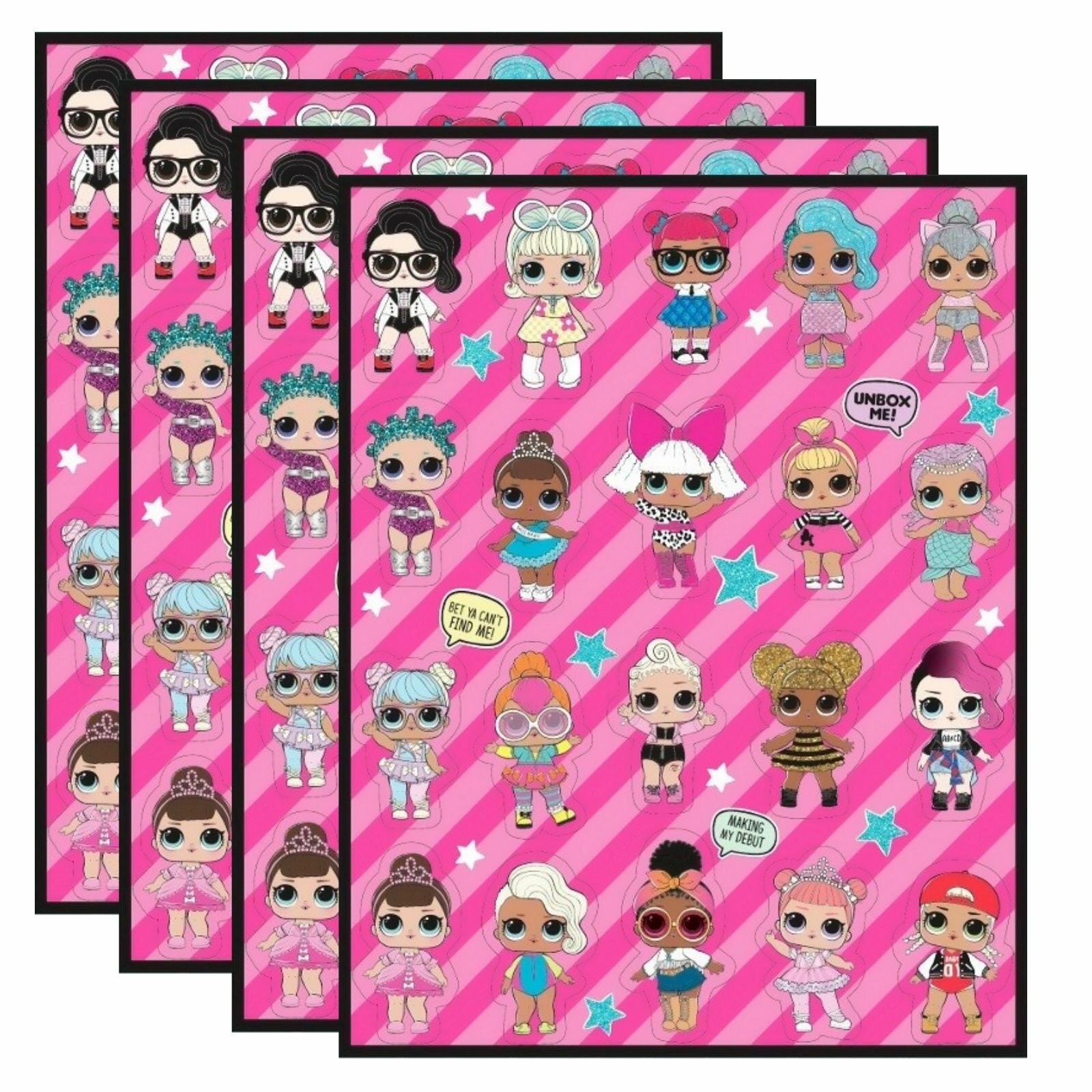 LOL Surprise Stickers (4 Sheets)