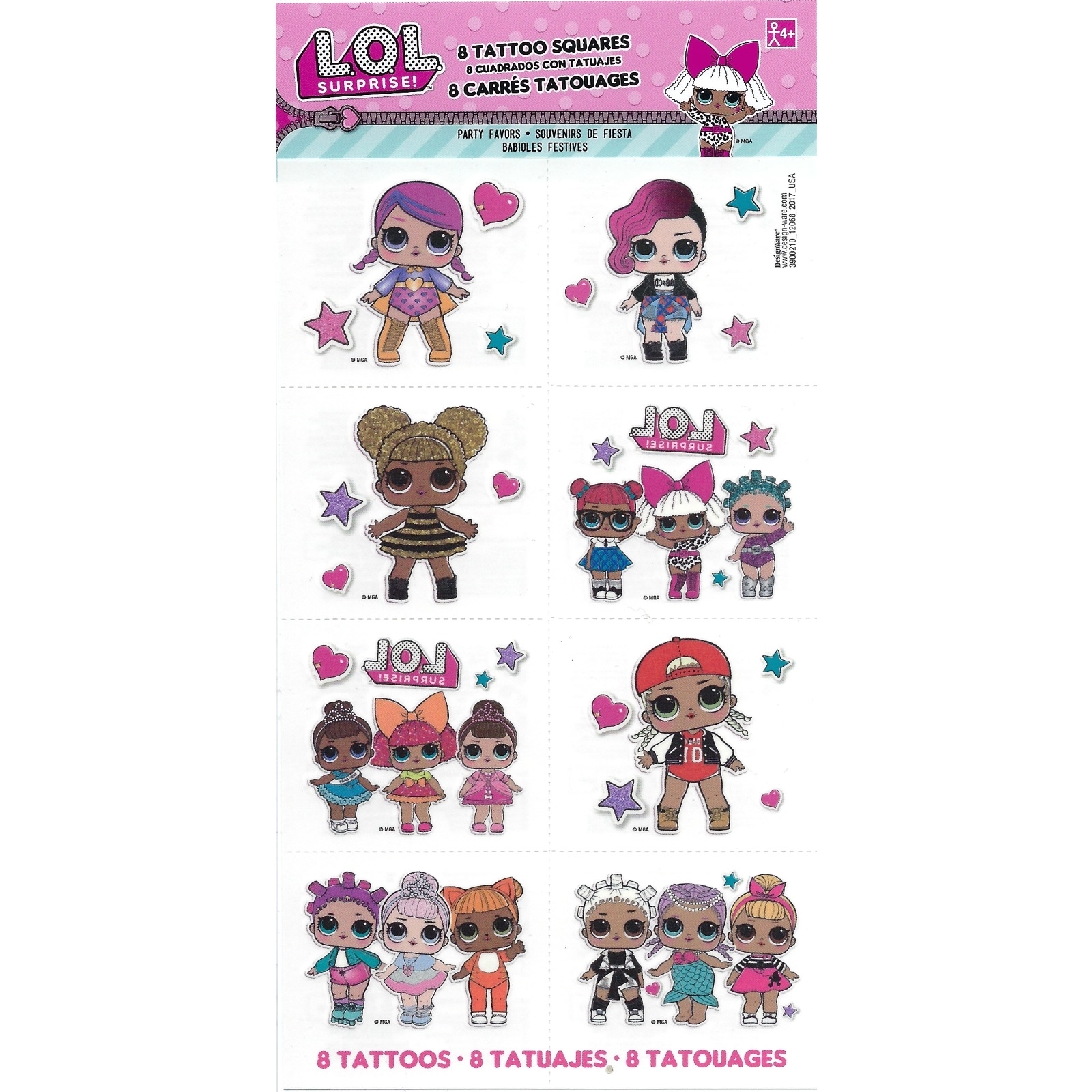 LOL Surprise Tattoos (1 Sheet)