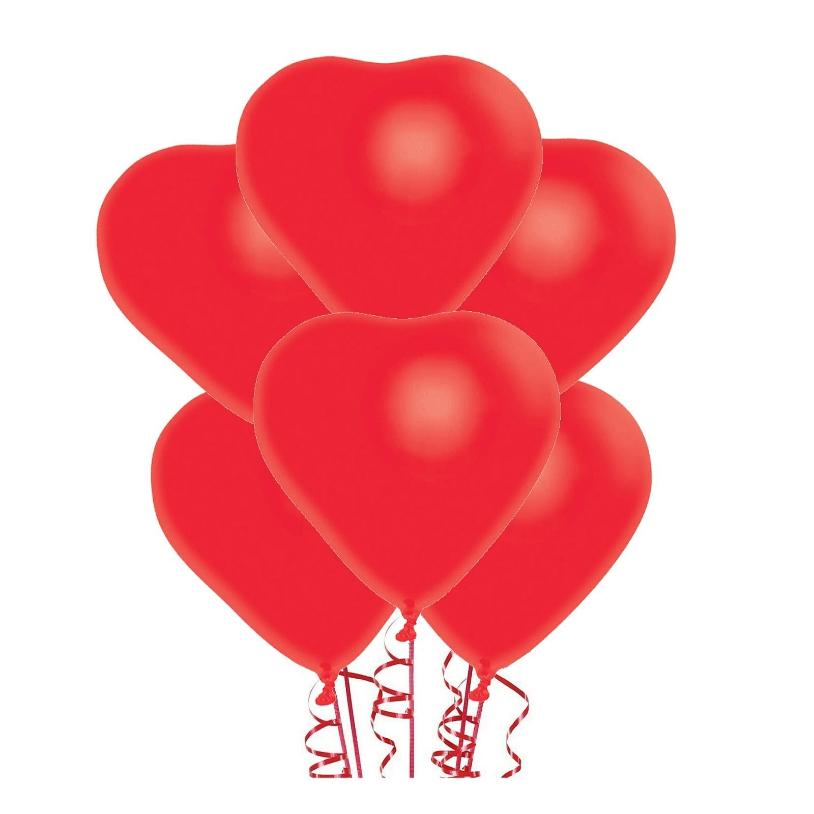 Heart Shaped Balloons (Pack of 6)