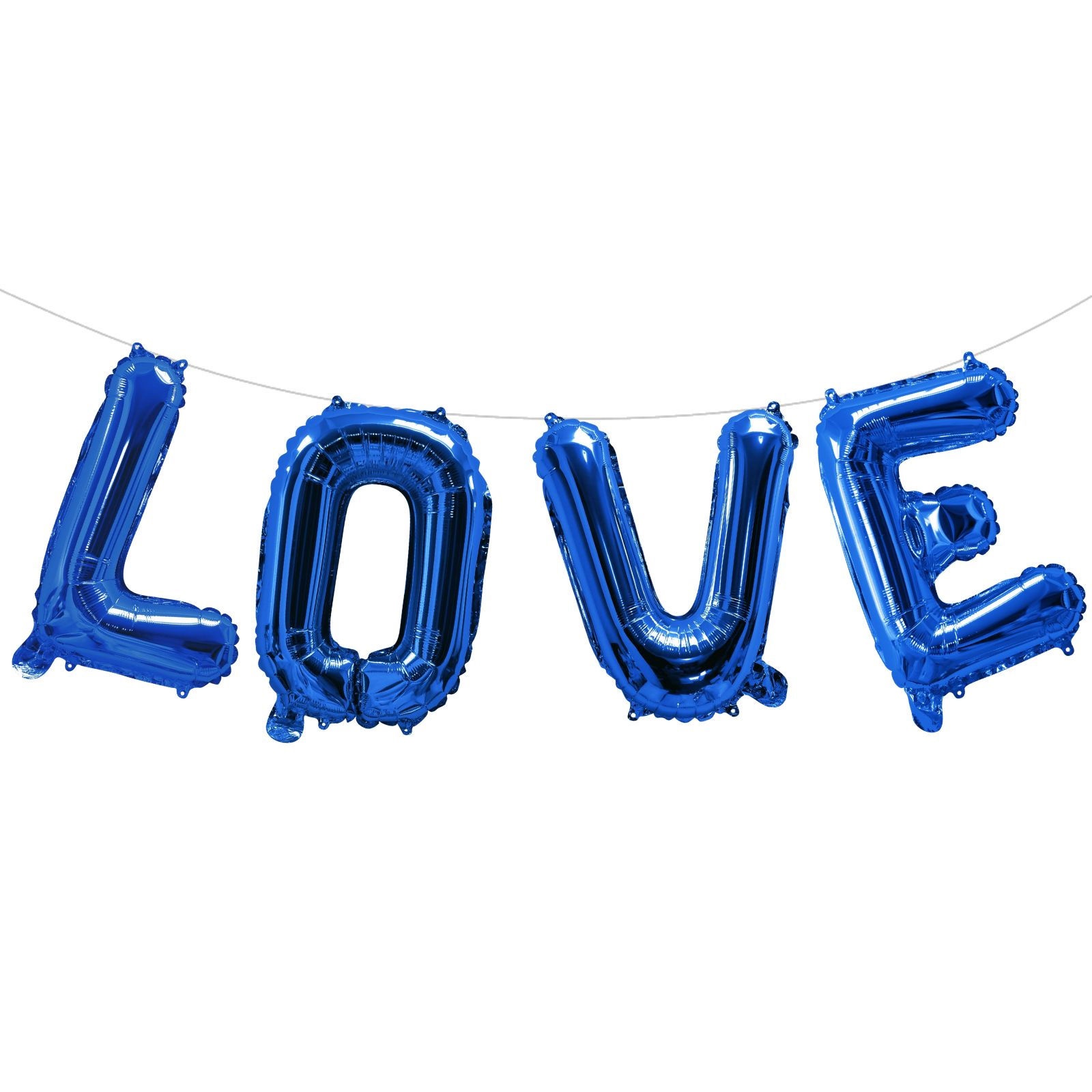 Blue Love Air Fill Foil Balloon Letter Pack