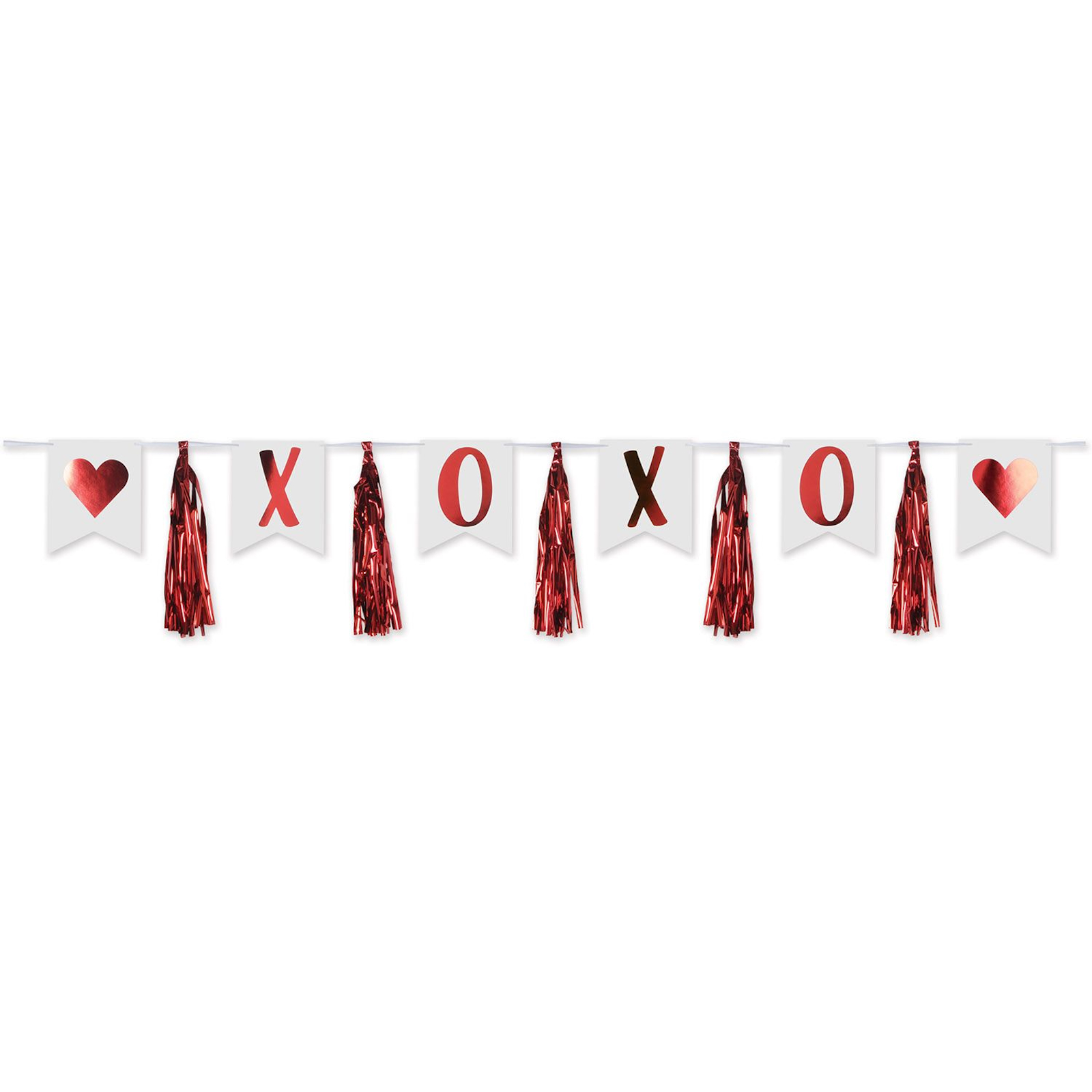 XOXO Pennant Banner With Tassels
