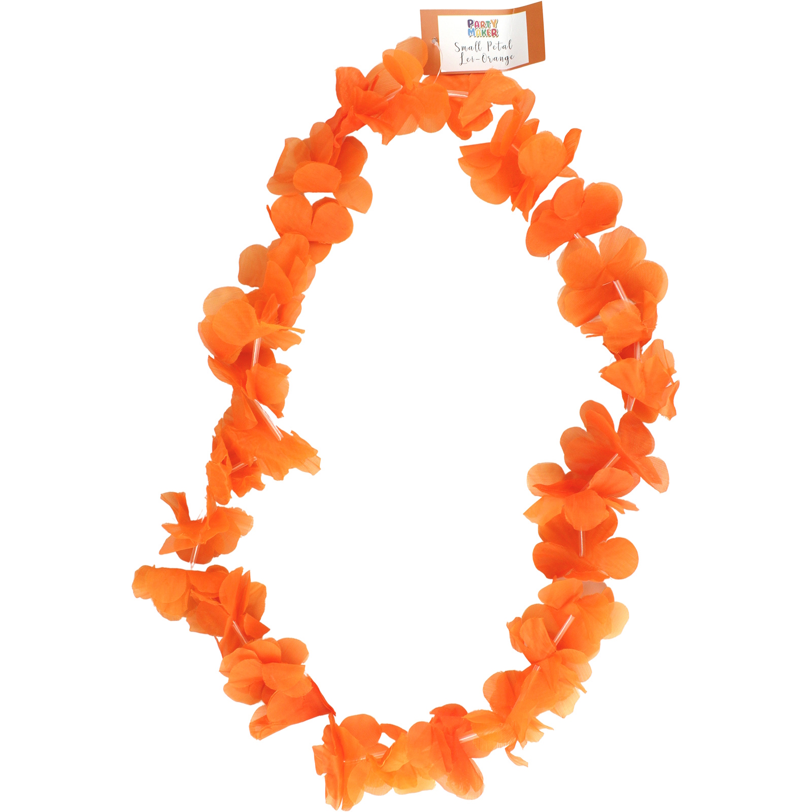 Orange Small Petal Tropical Lei 