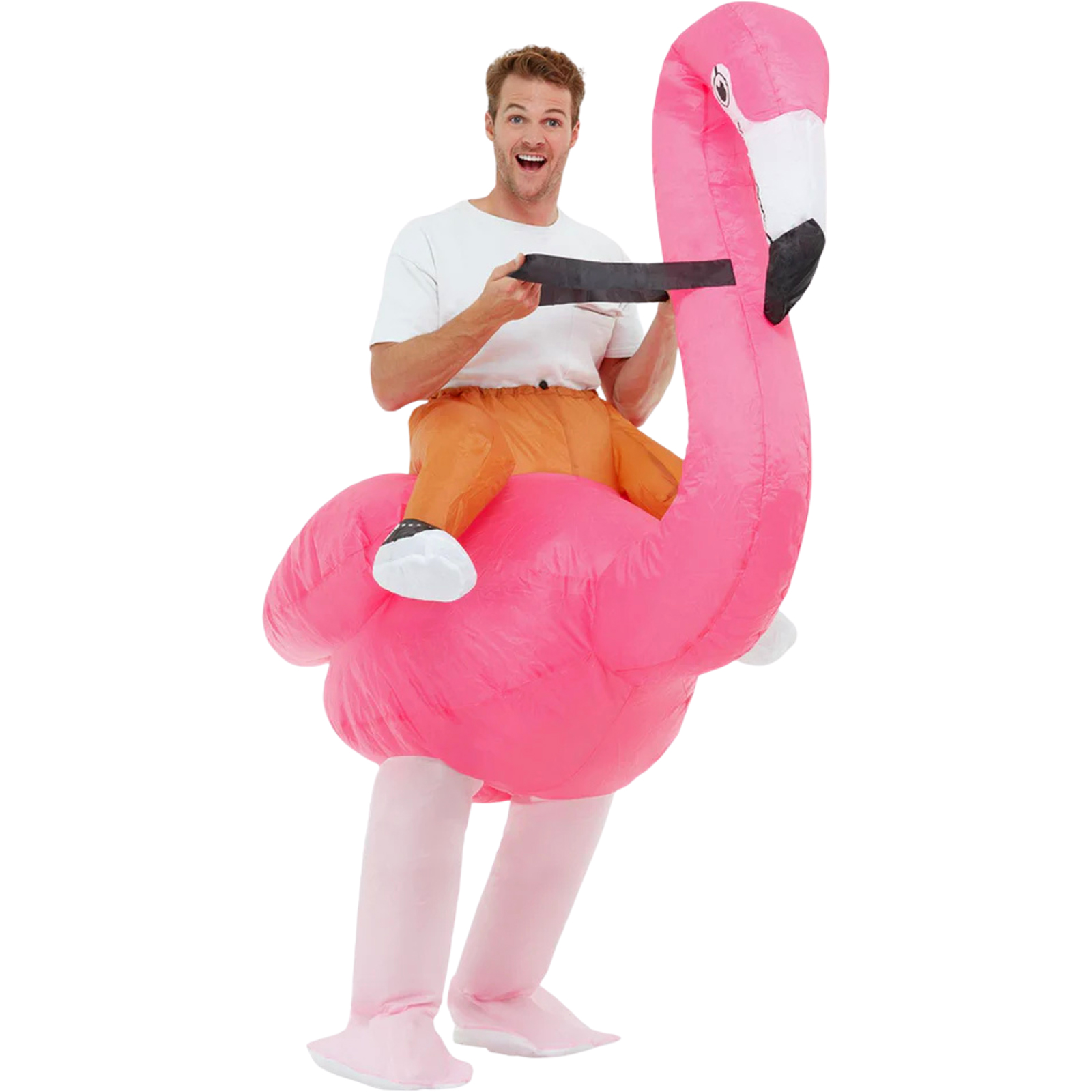 Inflatable Ride Em Flamingo Adult Costume