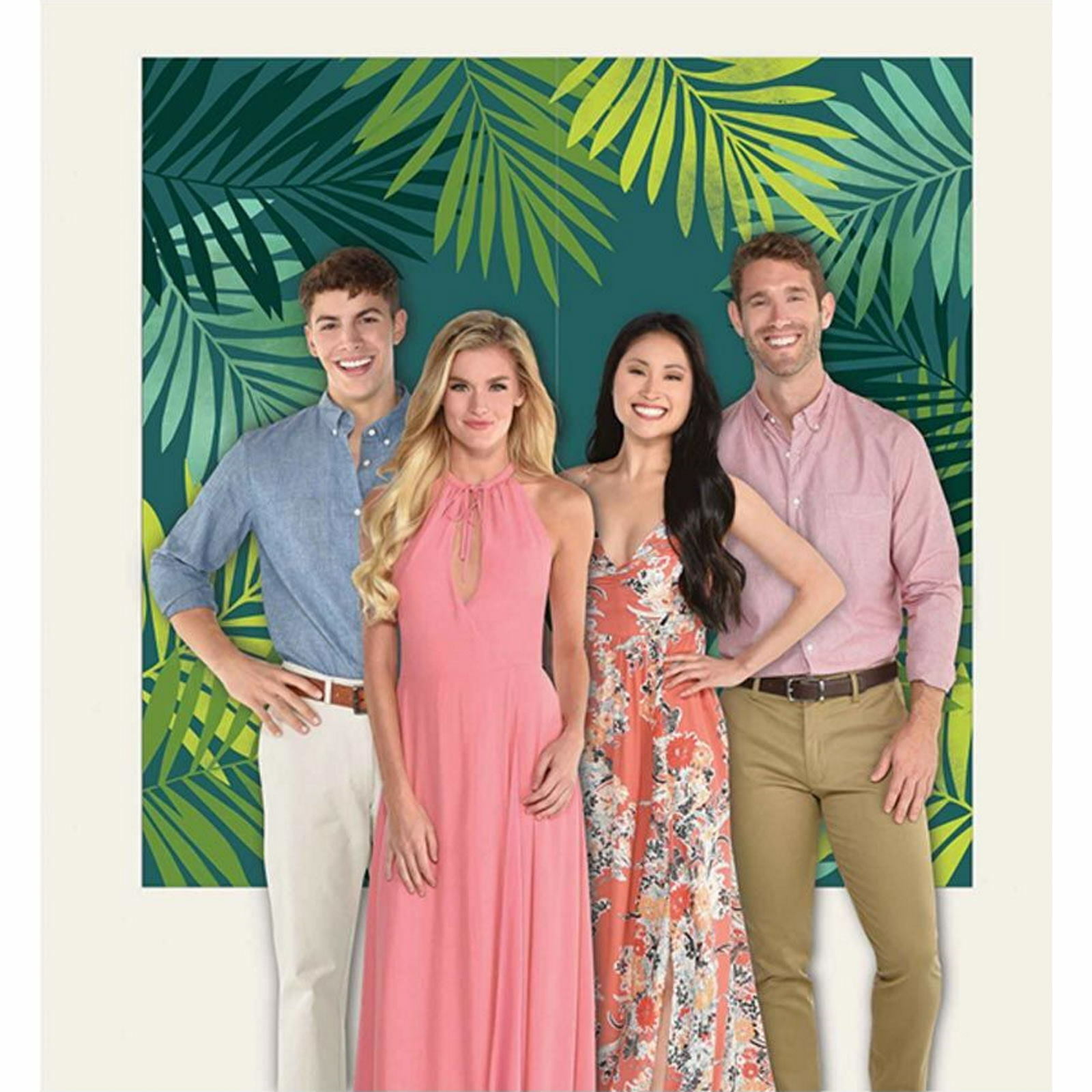 Key West Green & Gold Leaf Wall Decorating Kit