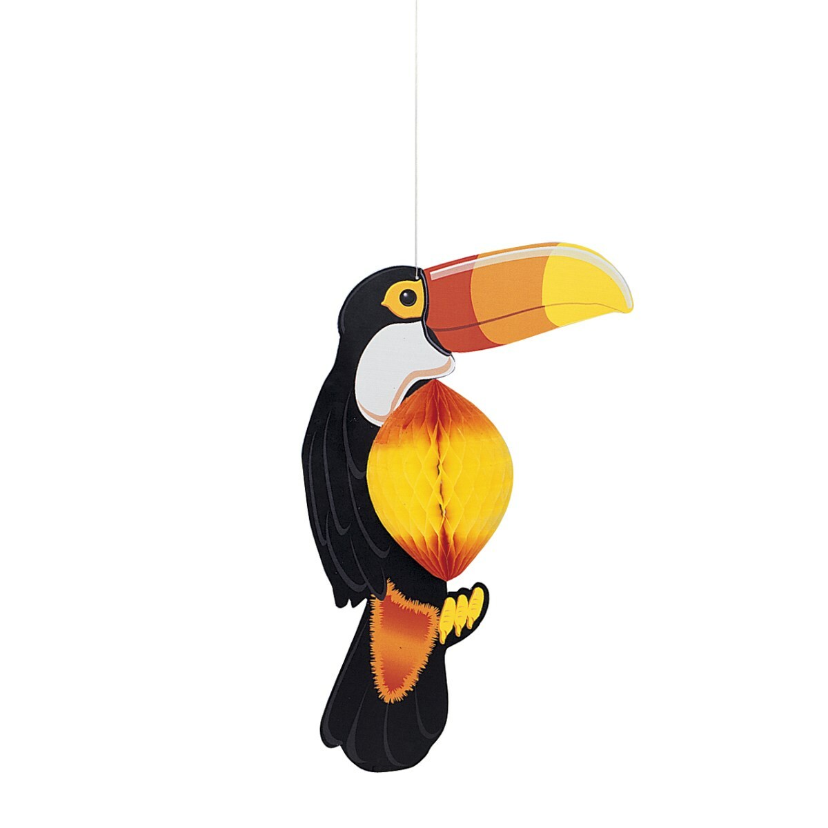Large Hanging Toucan Tissue Decoration