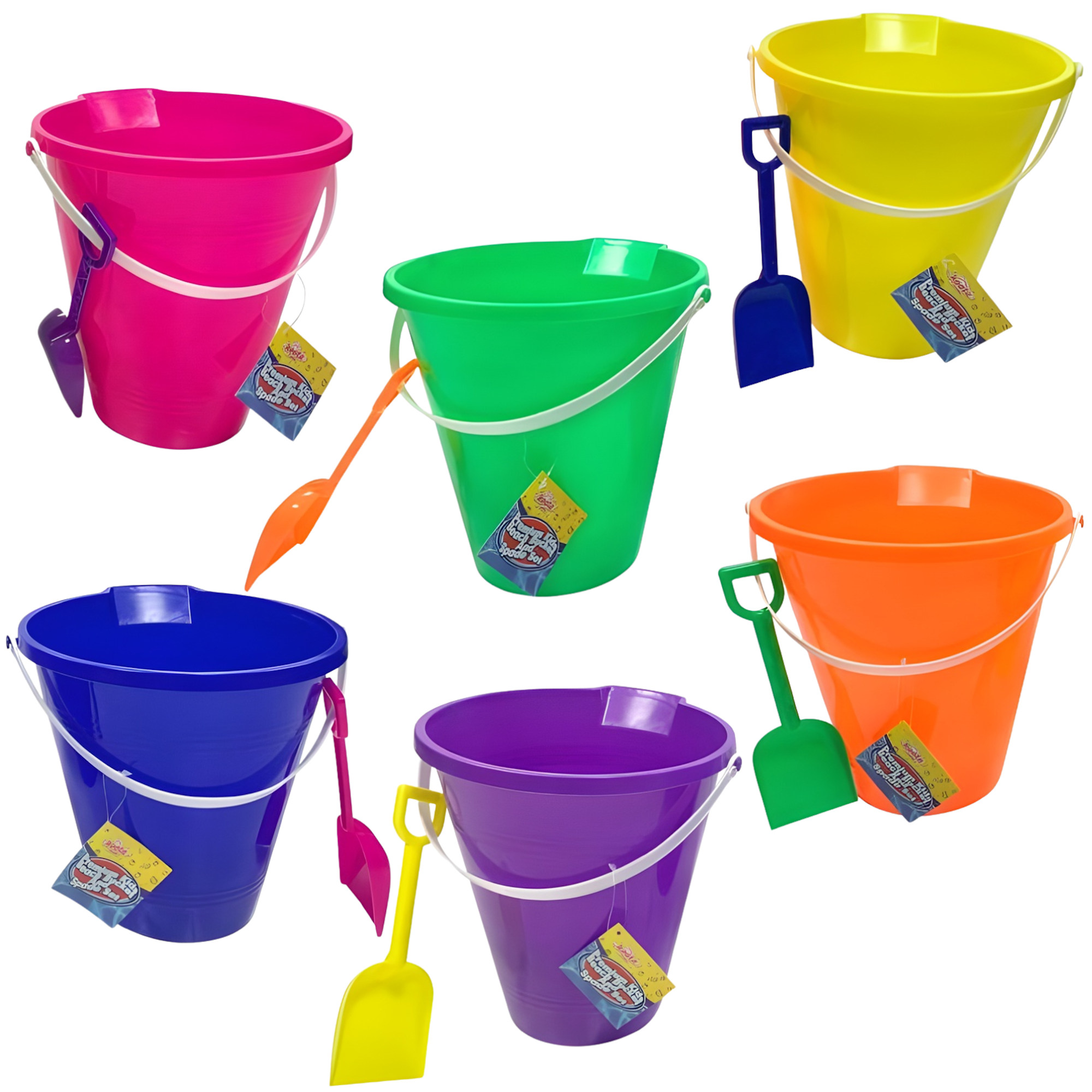 Kids Beach Bucket and Spade Set Assorted