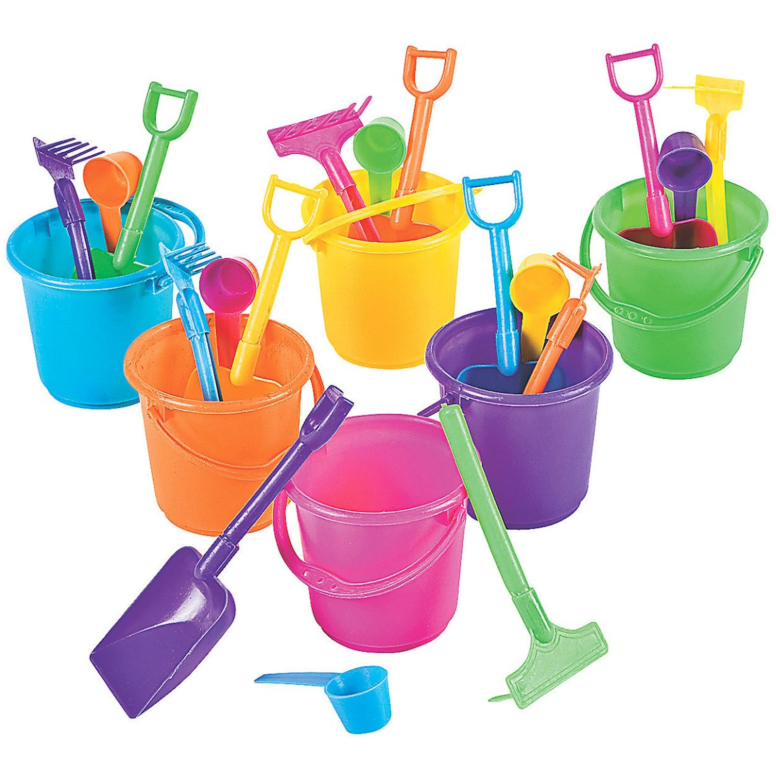 Mini Beach Bucket Sets (Pack of 12)