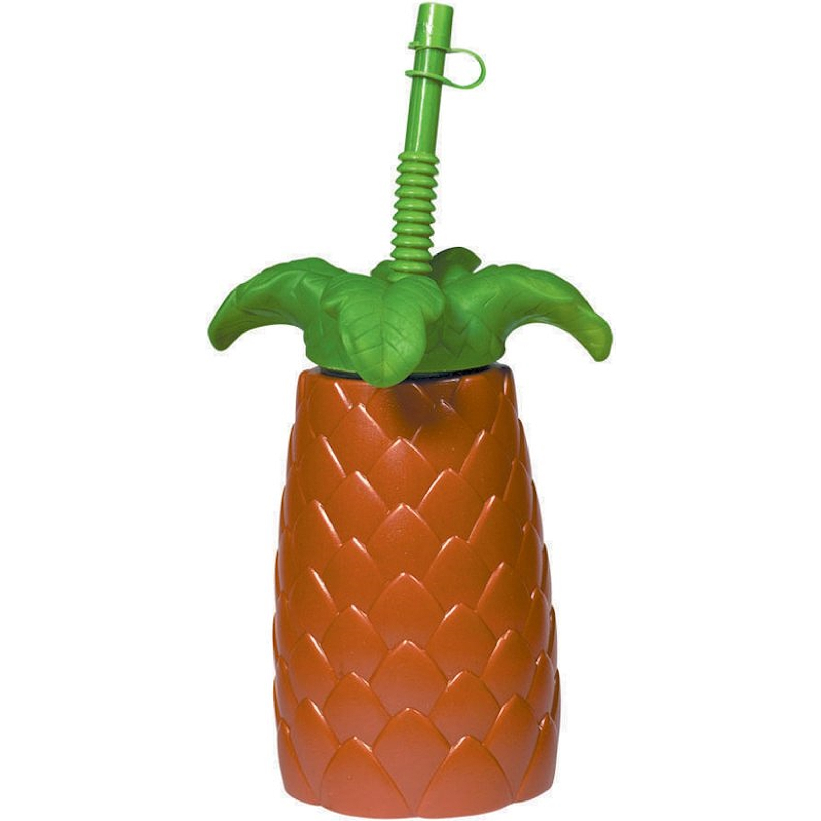 Plastic Palm Tree Cup With Straw