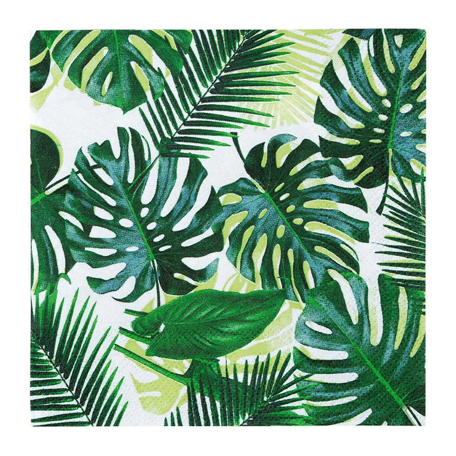 Talking Tables Tropical Fiesta Palm Leaf Small Napkins / Serviettes (Pack of 20) 