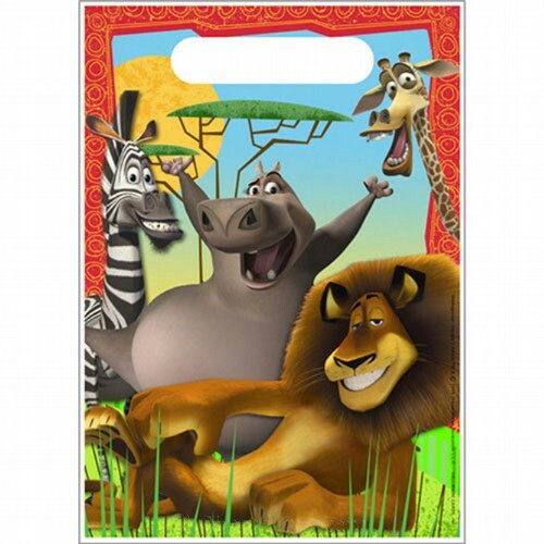 Madagascar: Escape 2 Africa Lolly/Treat Bags (Pack of 8)